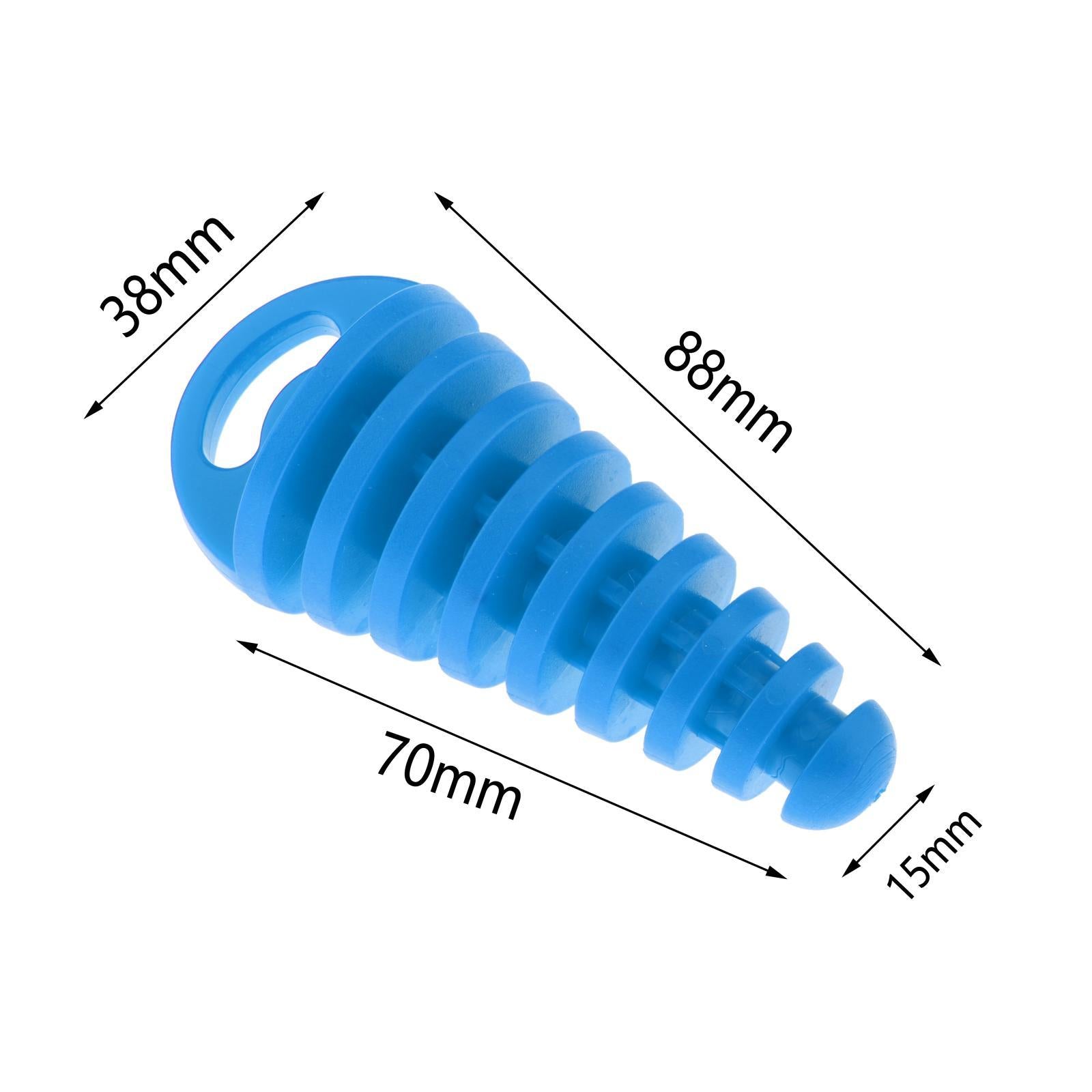 Universal Motorcycle Exhaust Pipe Silencer Motorbike Muffler Insert Blue