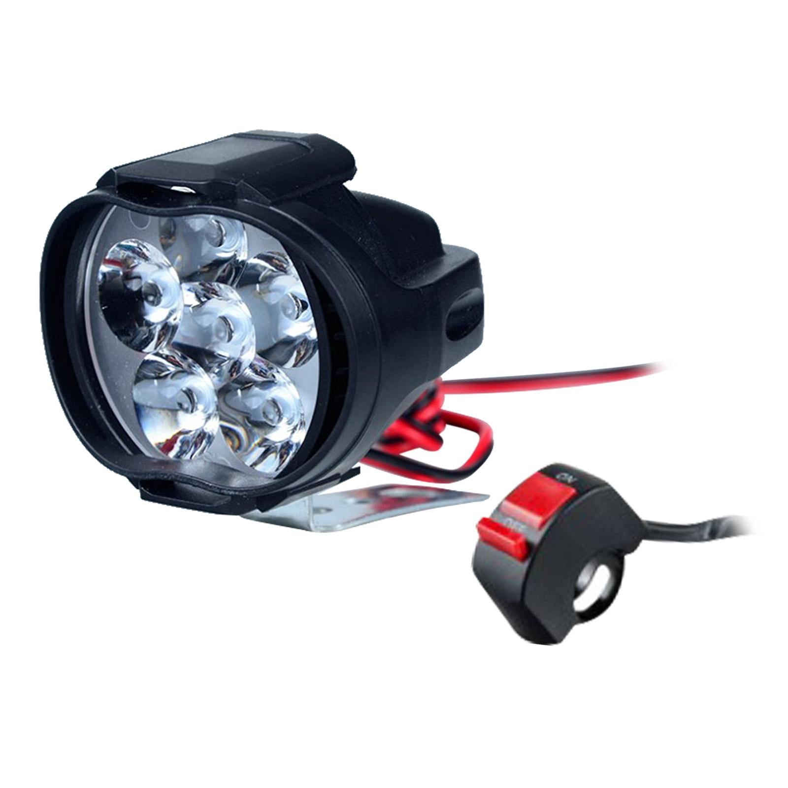 Universal Led Motorbike Bicycle Headlight with Switch Dirt Bike Head Light