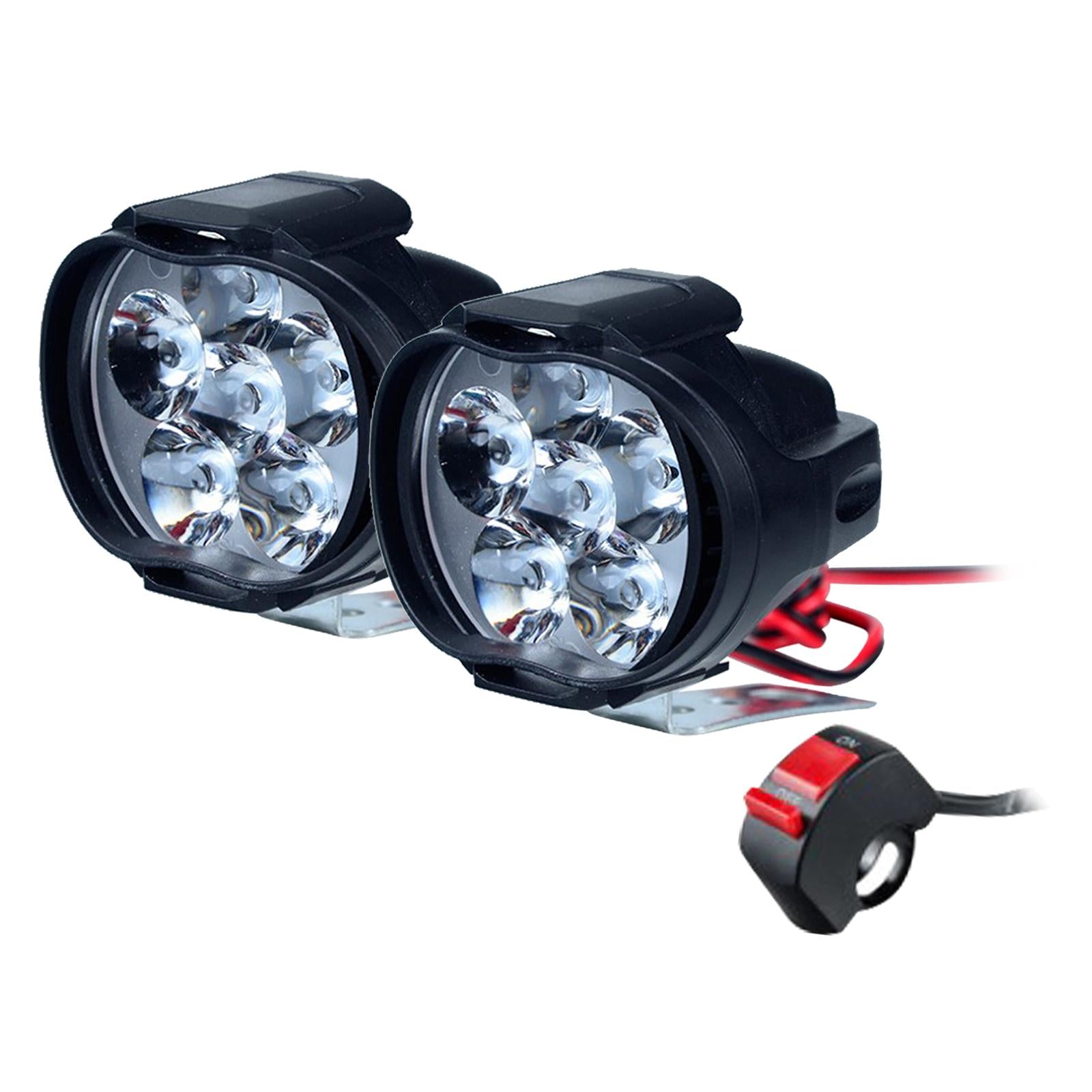 Universal Led Motorbike Bicycle Headlight with Switch Dirt Bike Head Light