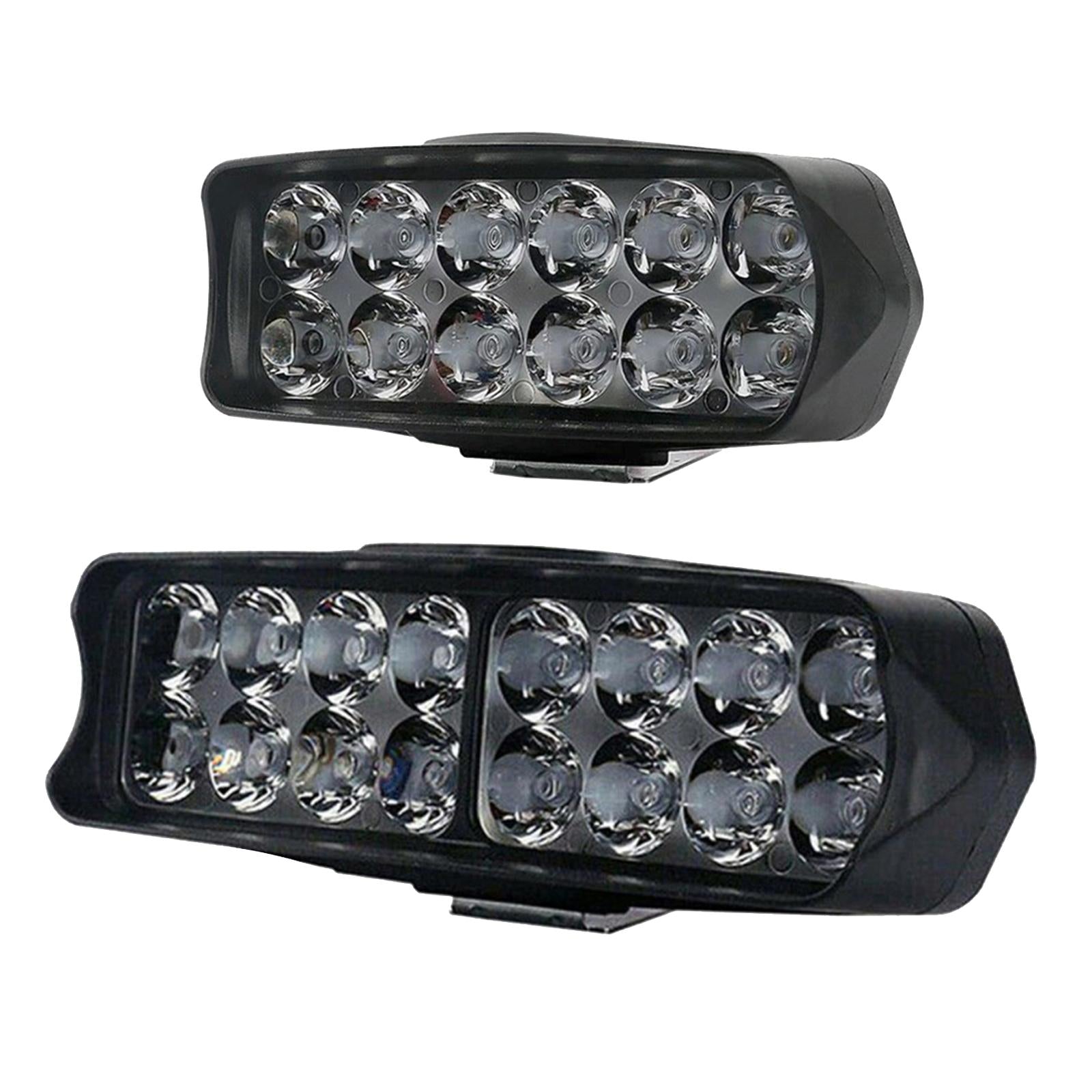 Waterproof Motorcycle Front Light Spot Headlight Super Bright 12 LED 18W