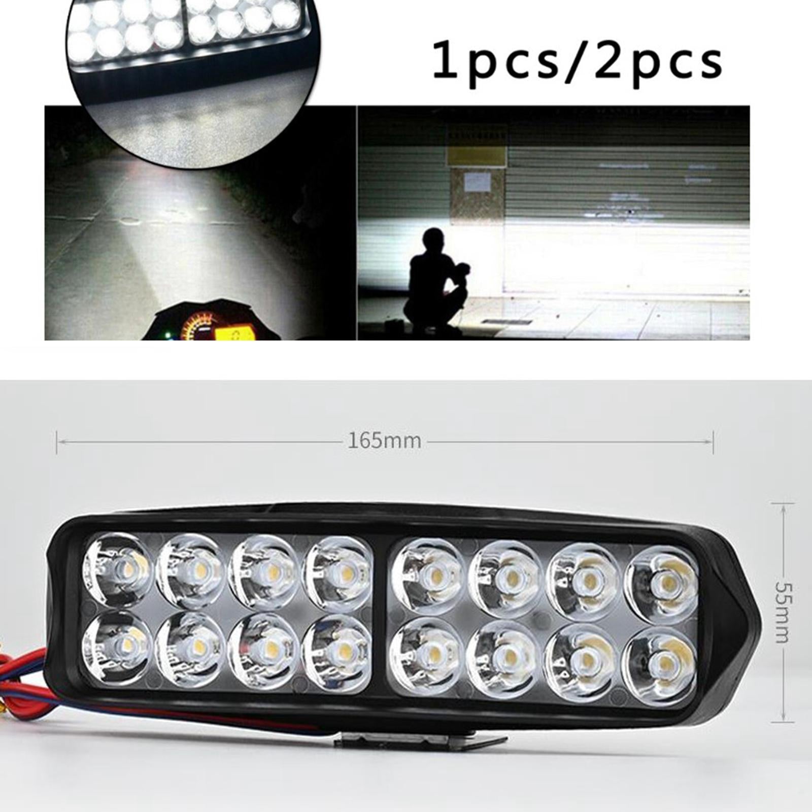 Waterproof Motorcycle Front Light Spot Headlight Super Bright 16 LED 24W