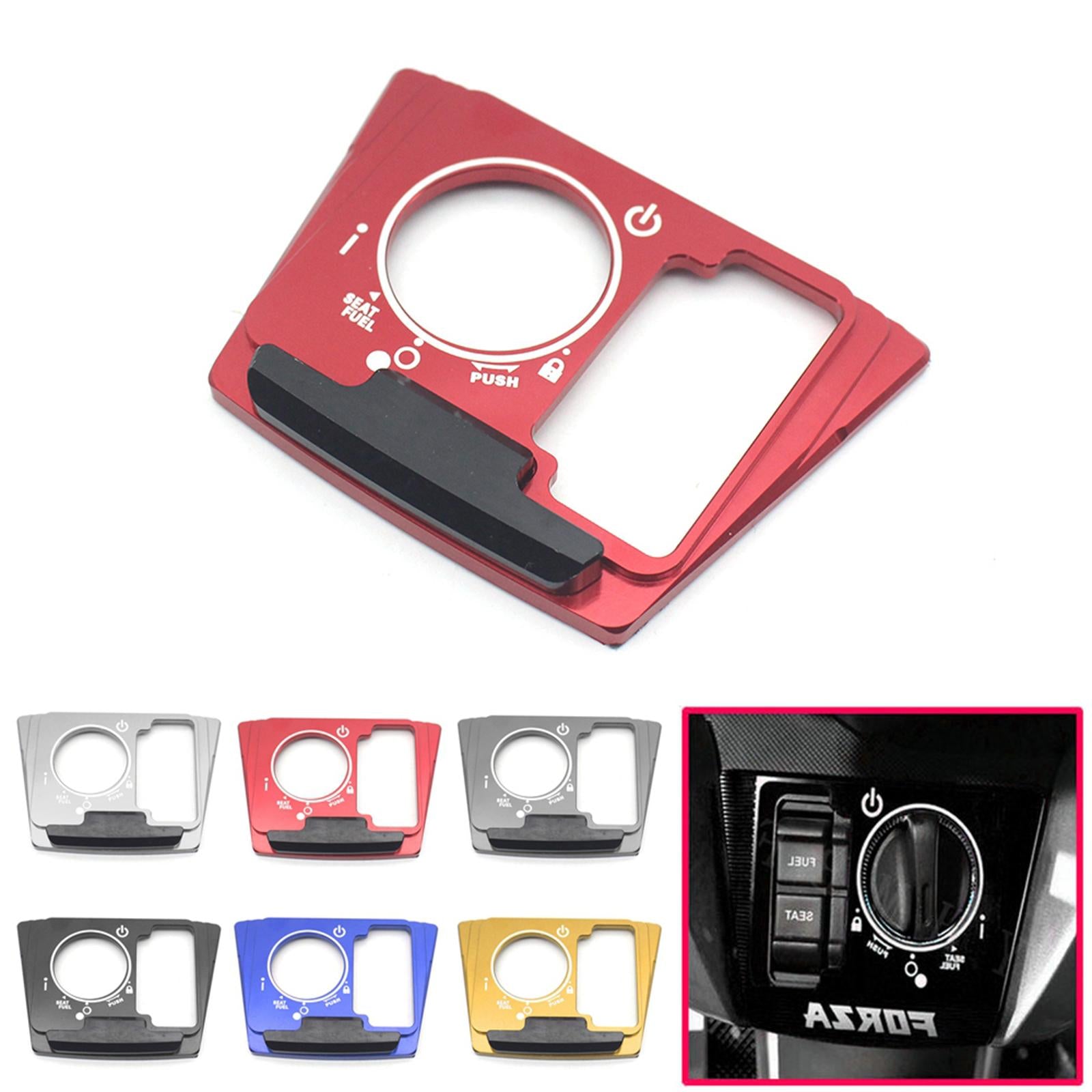 Electric Lock Switch Cover Frame Protector for Honda Forza 125 250 300 Red