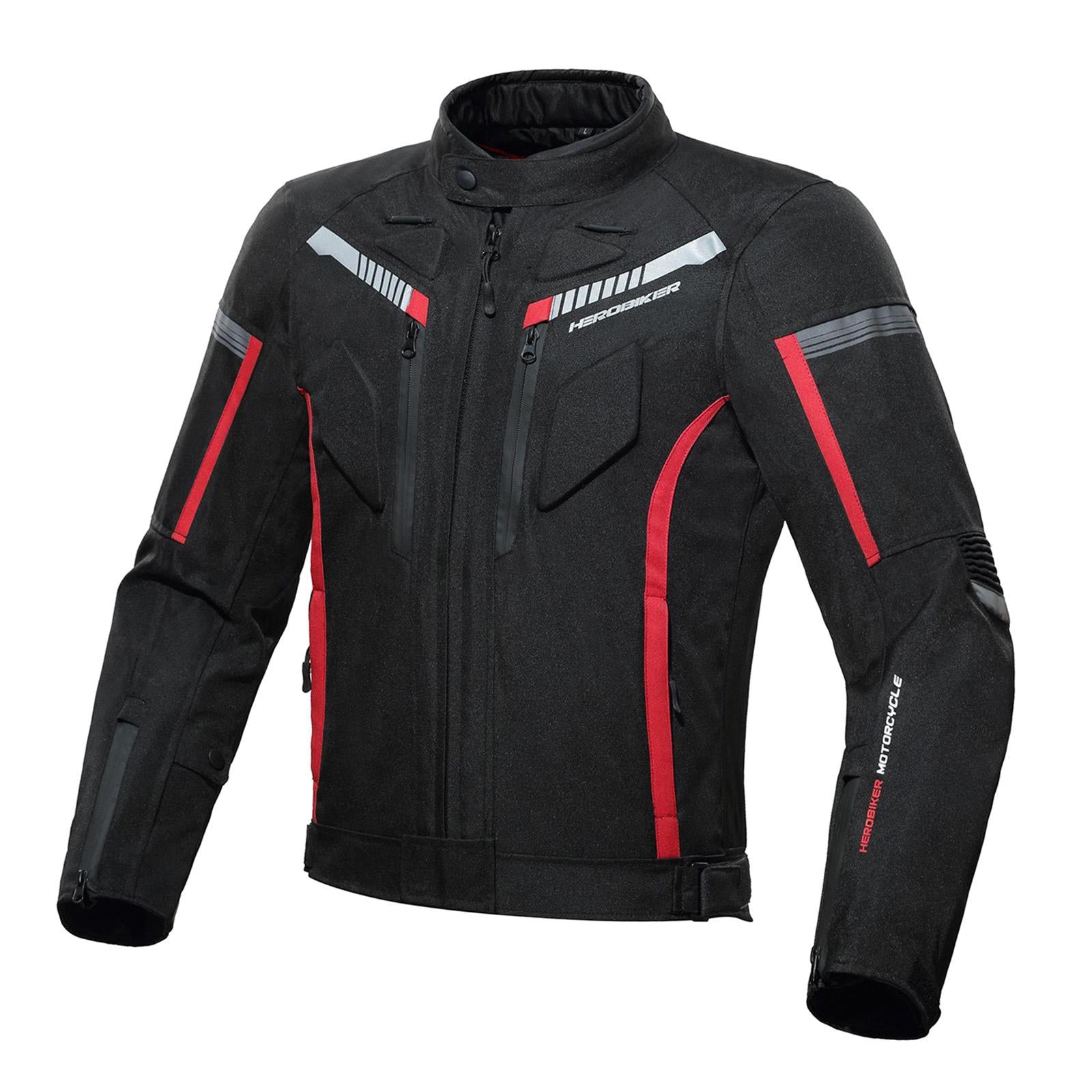 ARMORED 600D Motorcycle Jacket For Men Dualsport Motocross Racing Biker XL