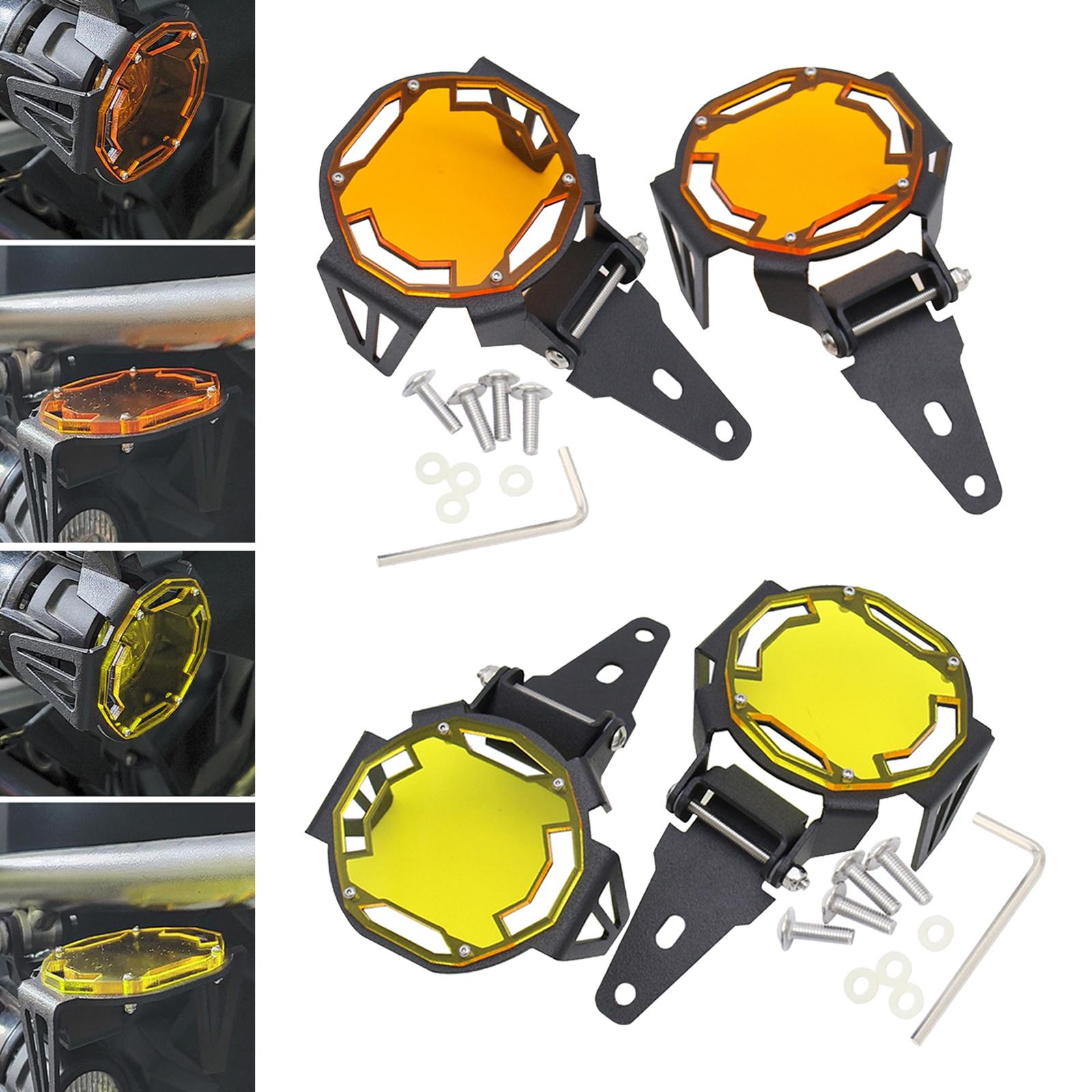 Fog Light Protector Guard Cover for BMW R1200GS F800GS F850GS Orange