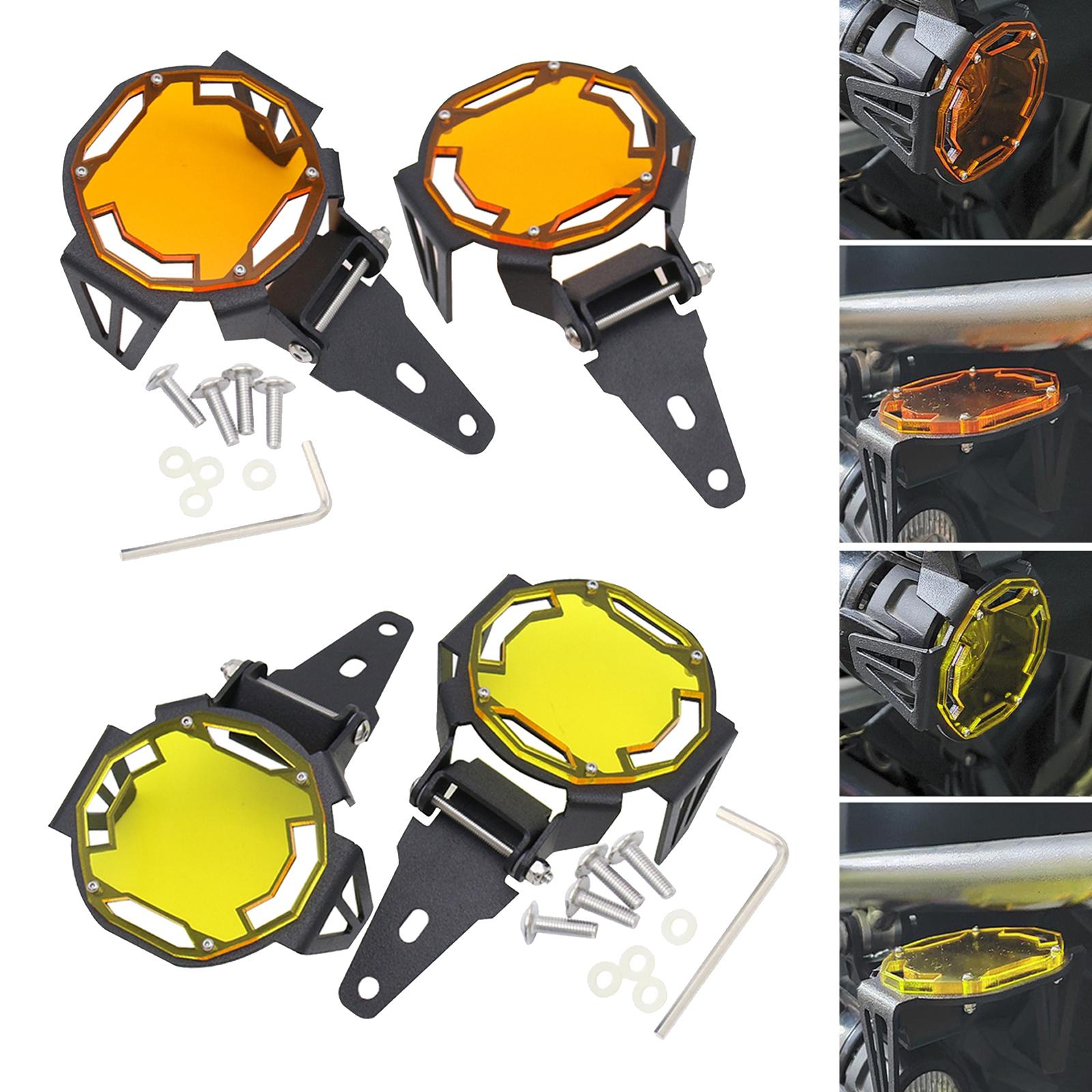 Fog Light Protector Guard Cover for BMW R1200GS F800GS F850GS Orange