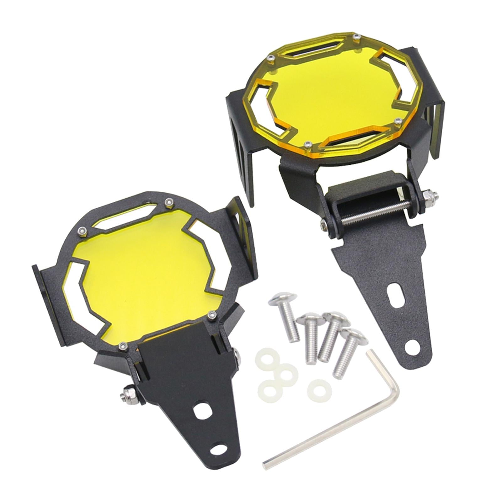 Fog Light Protector Guard Cover for BMW R1200GS F800GS F850GS Yellow