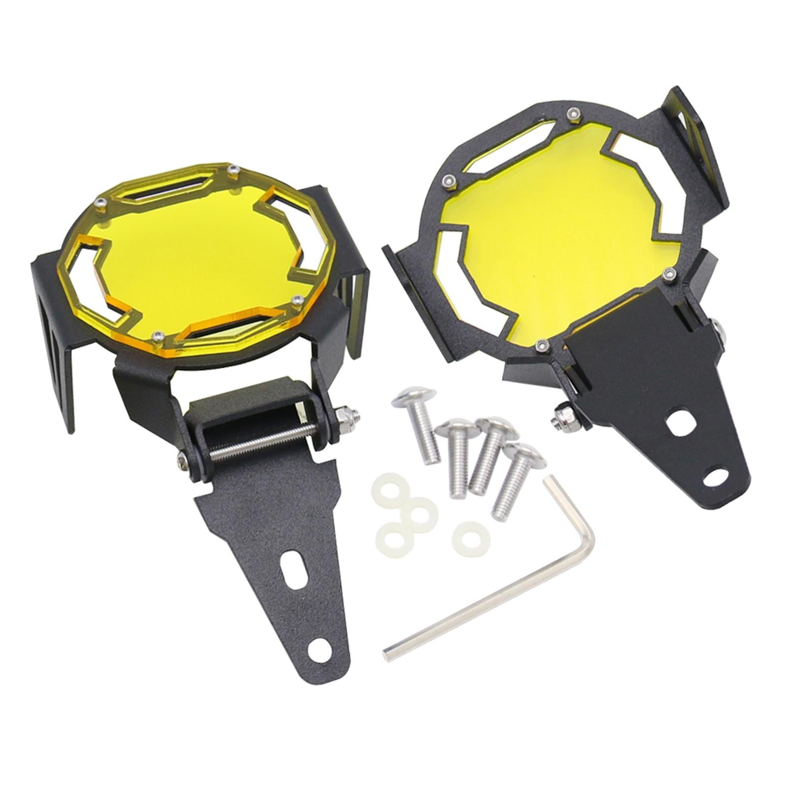 Fog Light Protector Guard Cover for BMW R1200GS F800GS F850GS Yellow