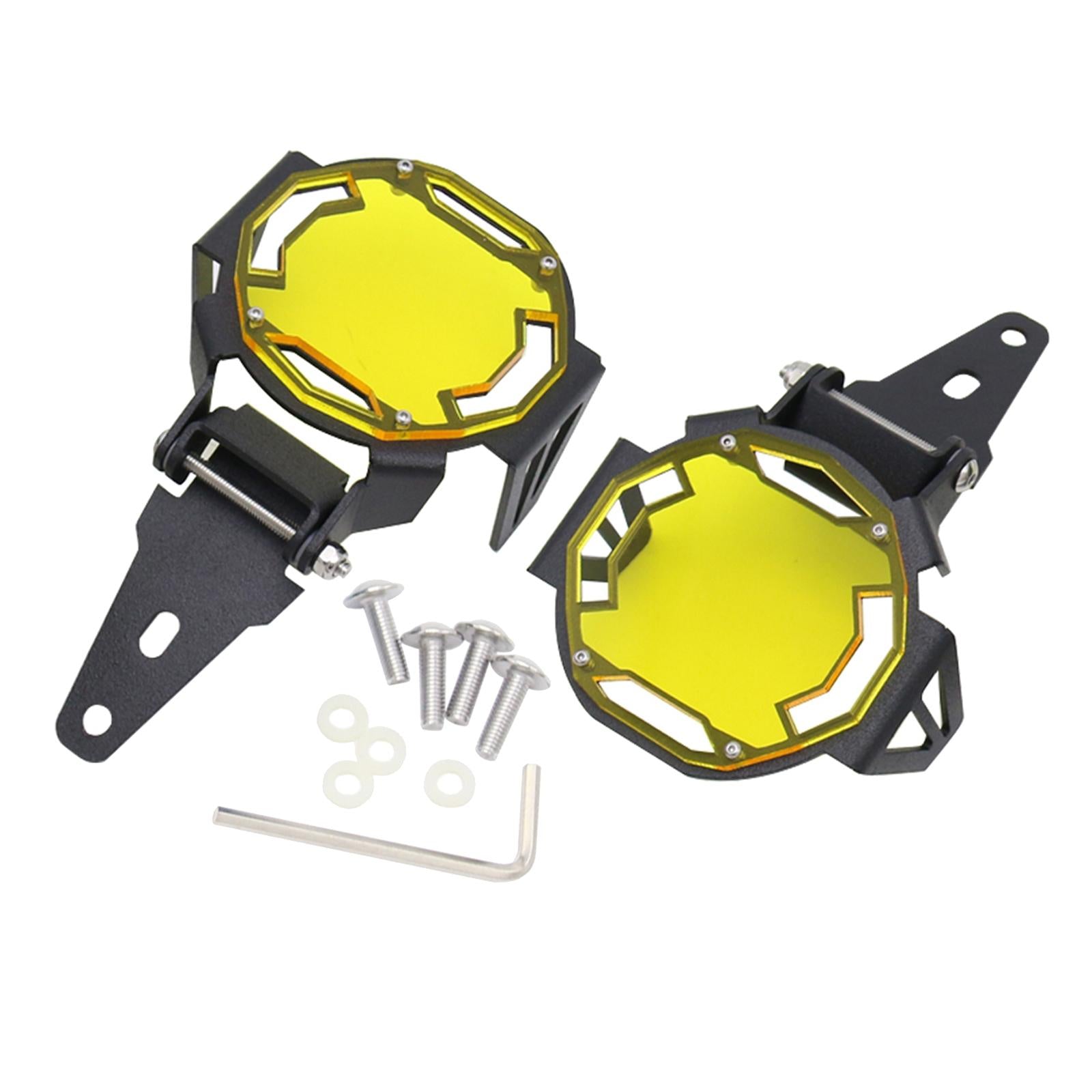 Fog Light Protector Guard Cover for BMW R1200GS F800GS F850GS Yellow