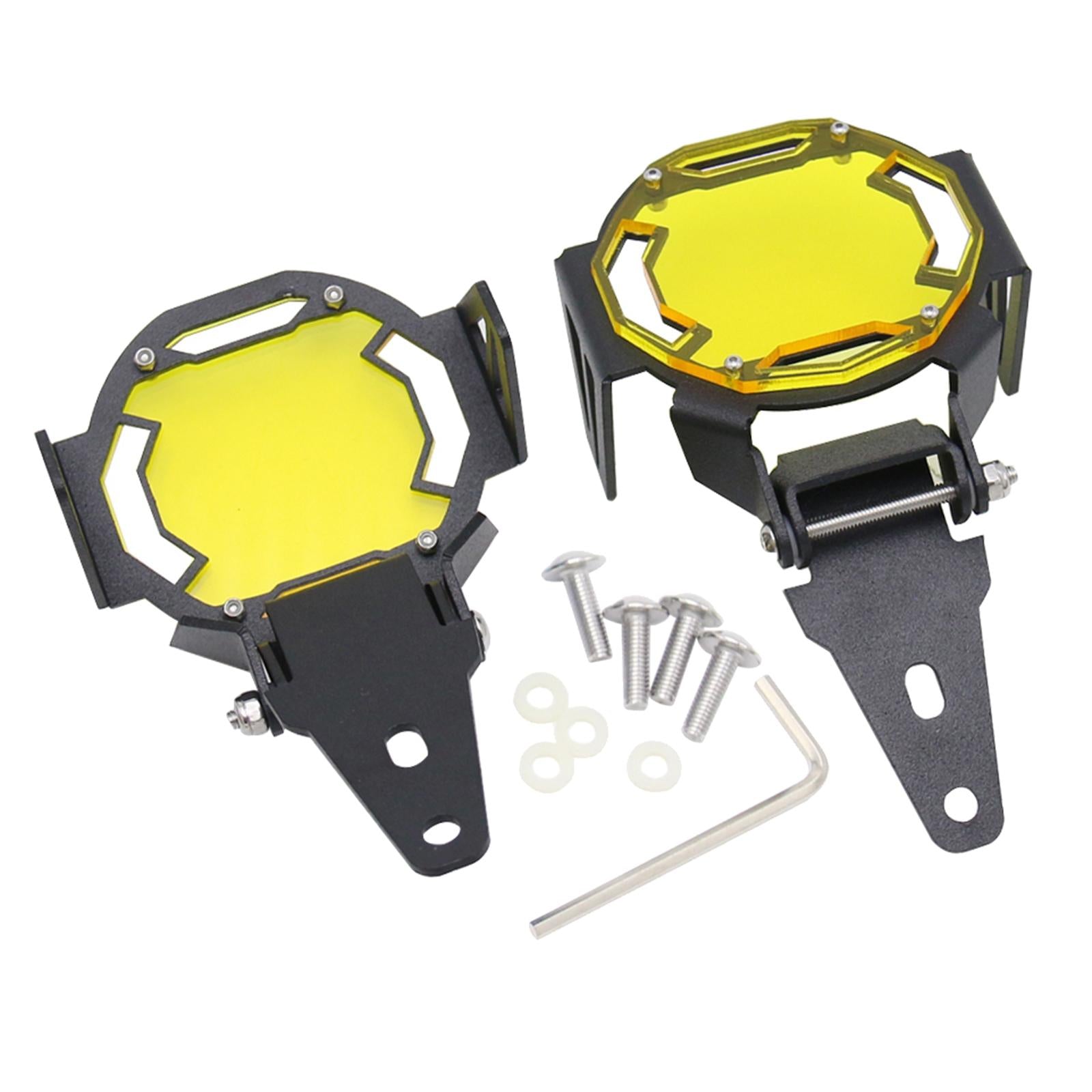 Fog Light Protector Guard Cover for BMW R1200GS F800GS F850GS Yellow