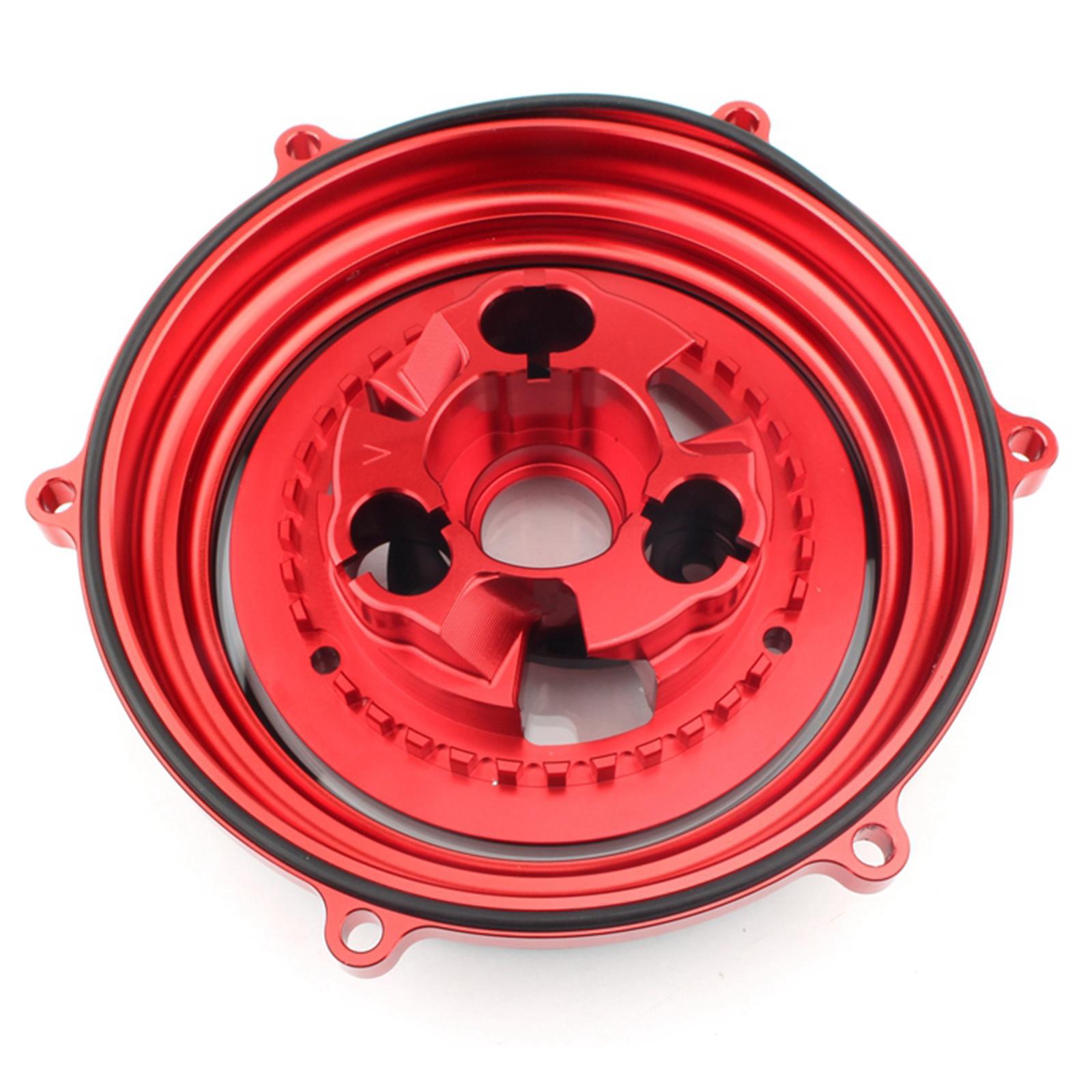 Clutch Cover & Spring Retainer Ring for Ducati Panigale 2018 2019 red+black