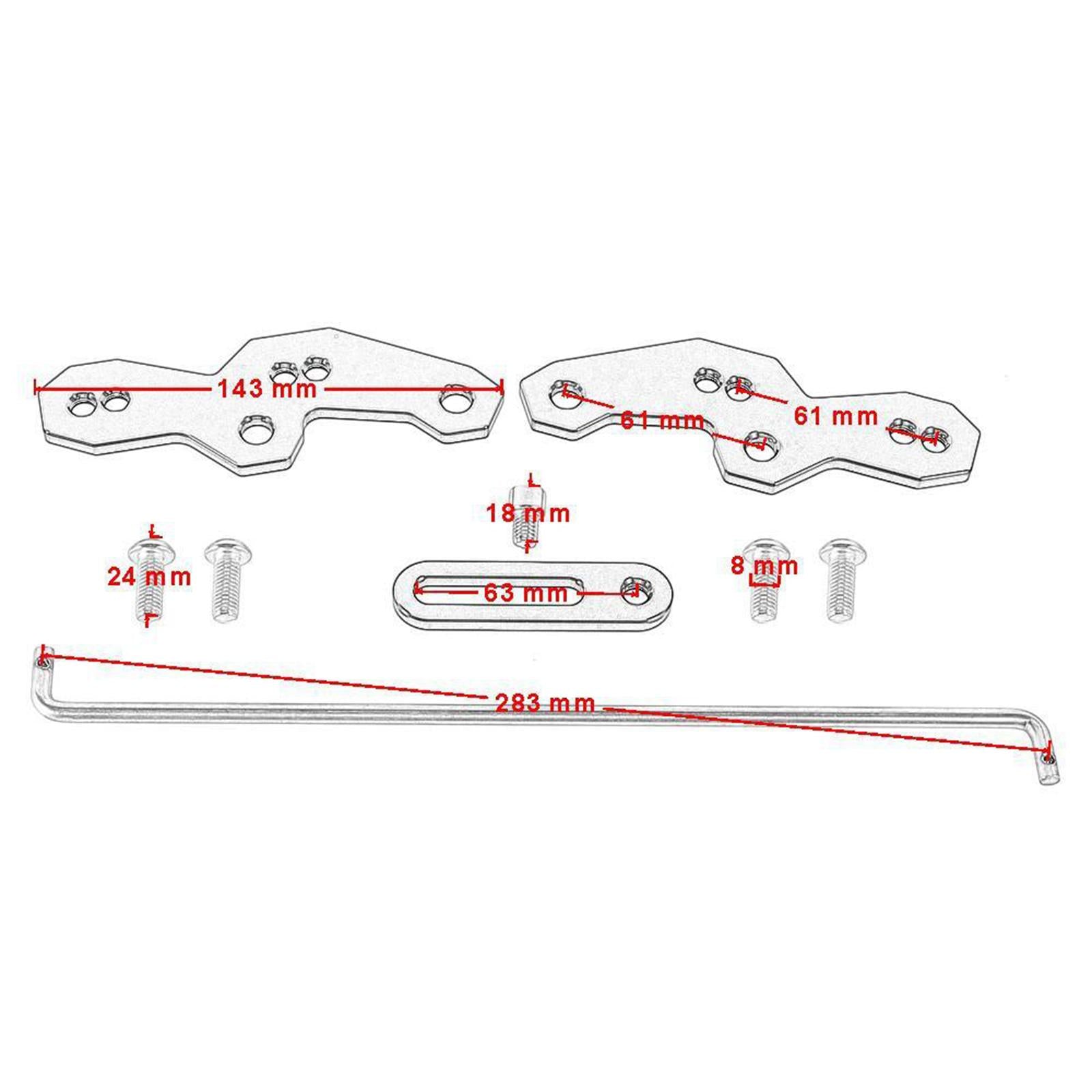 Rearset Base Relocation Brackets Kit for Yamaha YZF-R15 V3 2017-2019 Golden