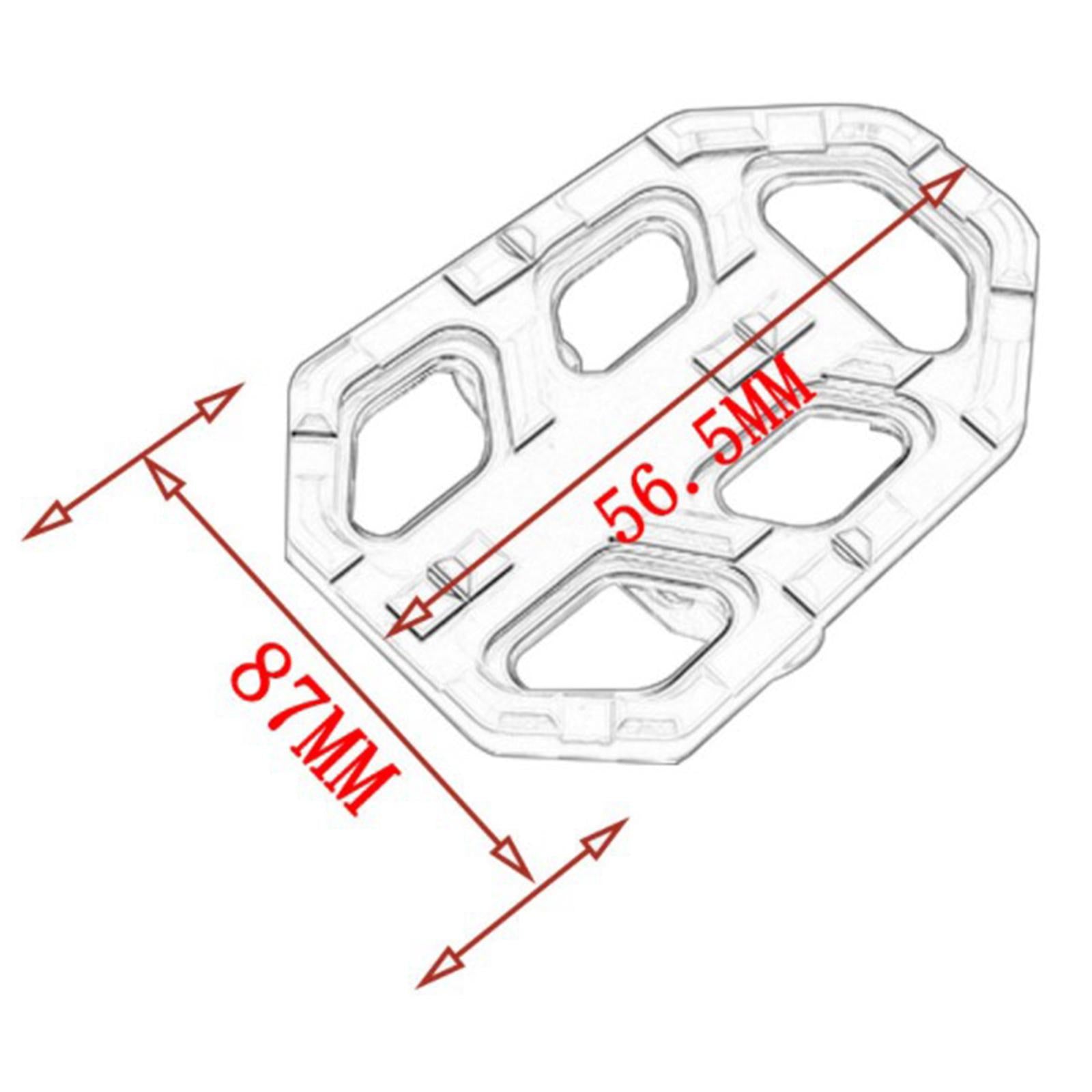 Motorcycles Wide Foot Pegs Pedals Front Footrest for Honda CB650R Grey