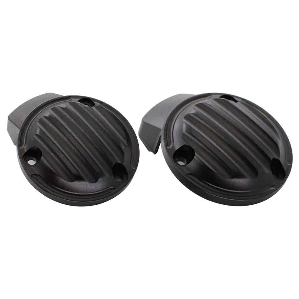 2x Throttle Covers for Triumph Bonneville T120 Bobber Thruxton 1200 R Black