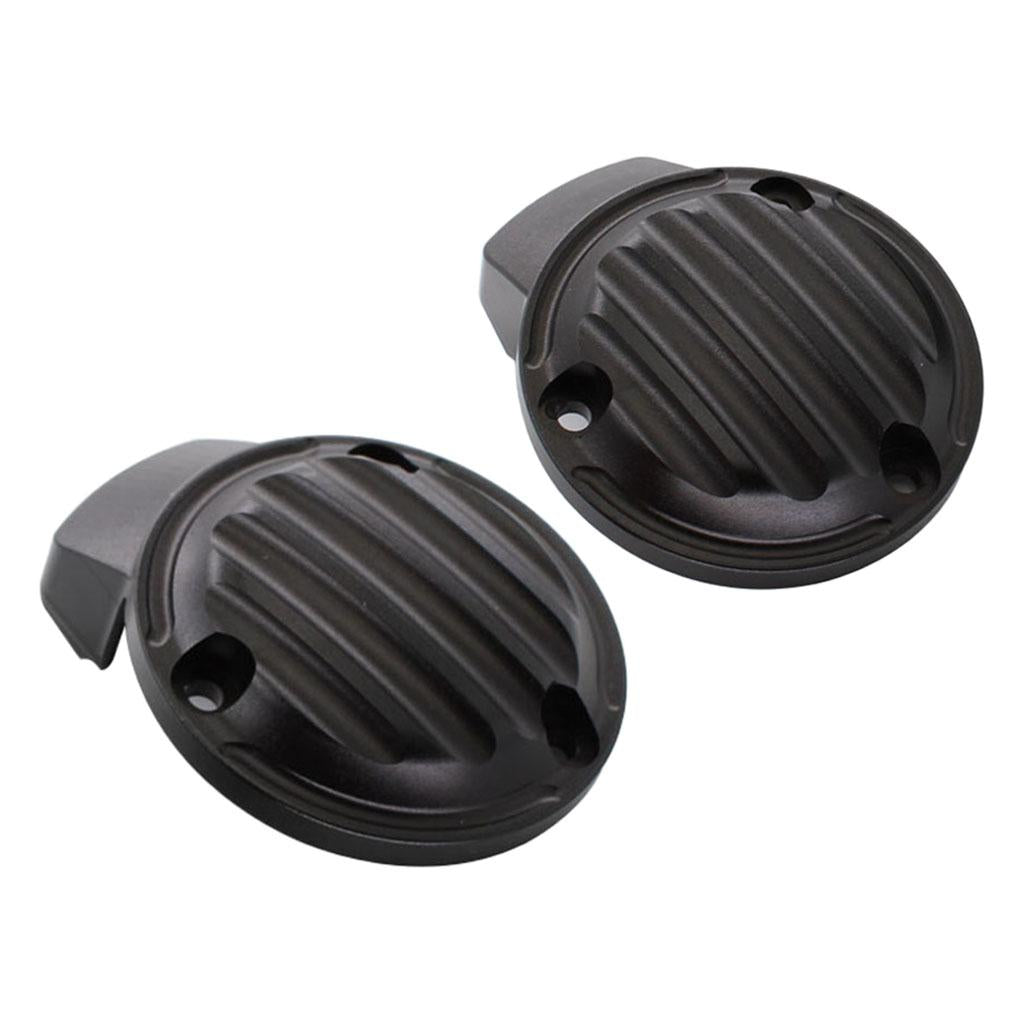 2x Throttle Covers for Triumph Bonneville T120 Bobber Thruxton 1200 R Black