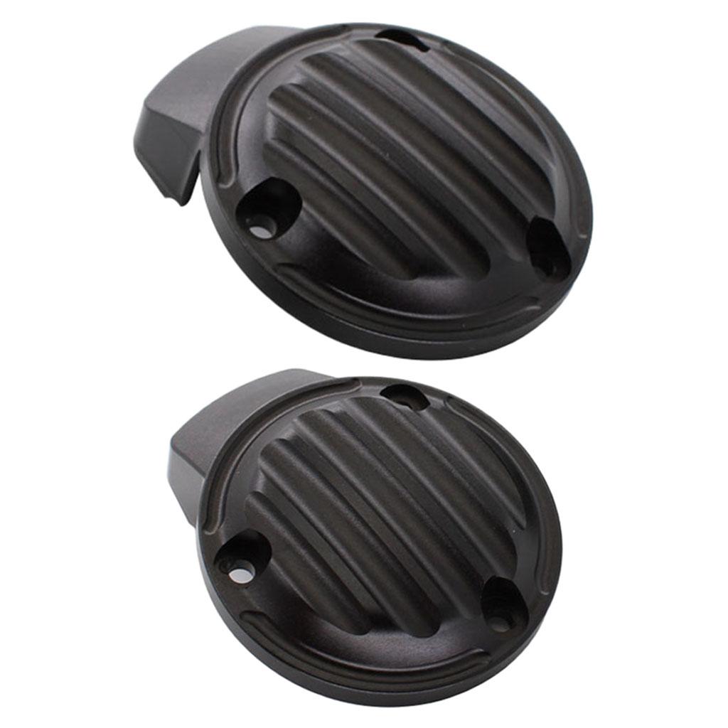 2x Throttle Covers for Triumph Bonneville T120 Bobber Thruxton 1200 R Black