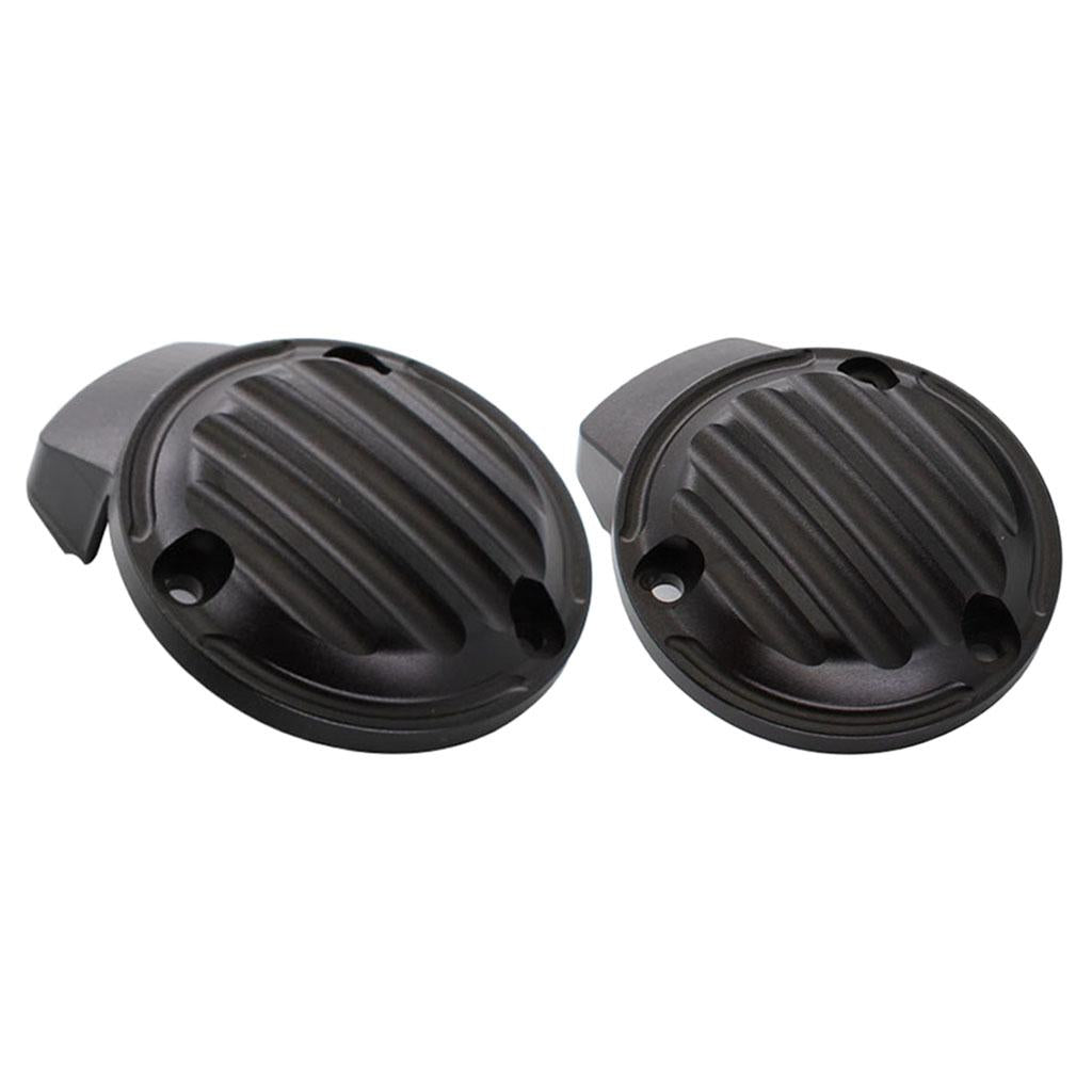 2x Throttle Covers for Triumph Bonneville T120 Bobber Thruxton 1200 R Black