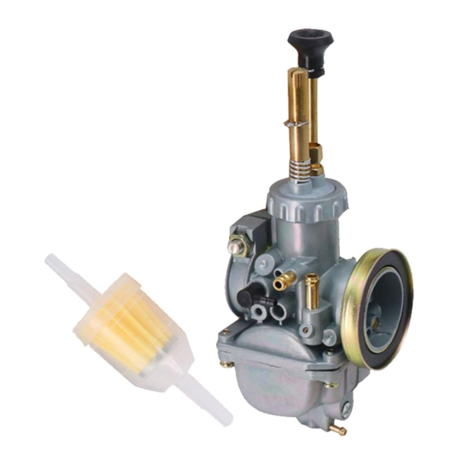 Carburetor Carb 20MM Replacement + Fuel Filter for Kawasaki KE100 KM100