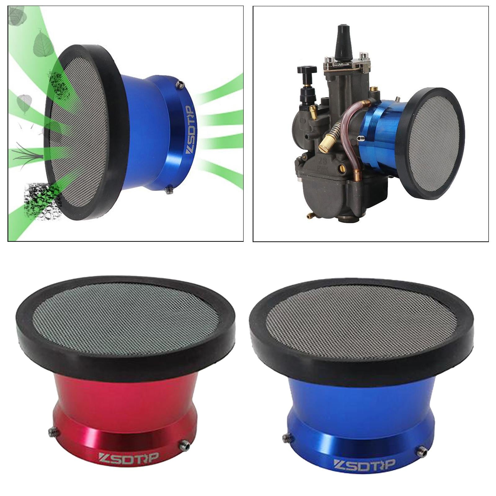 Motorcycle Modified Air Filter Wind Cup 50mm for 21/24/26/28/30mm PWK blue