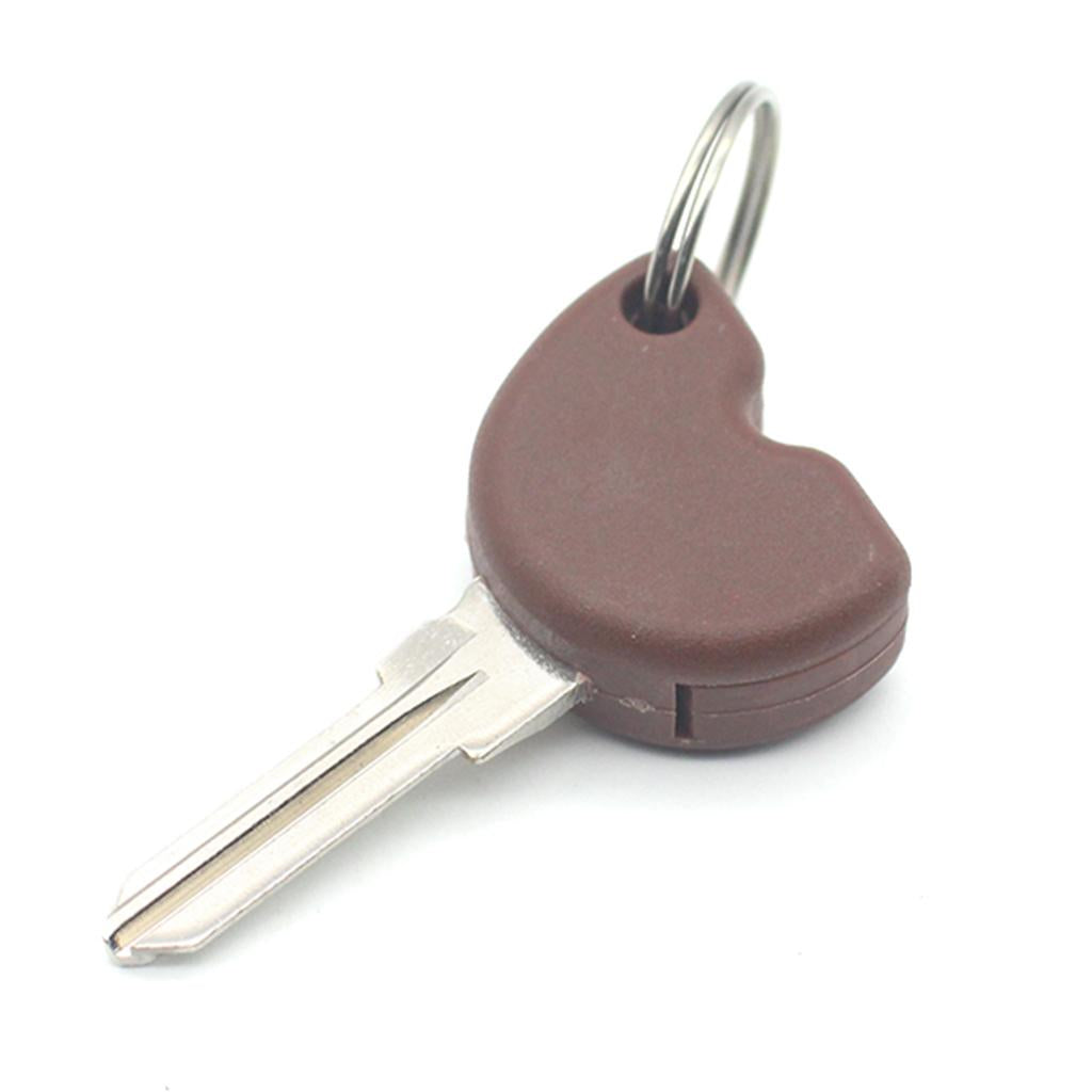 Brown Blank Key + Transponder Chip Replacement Universal For Piaggio New