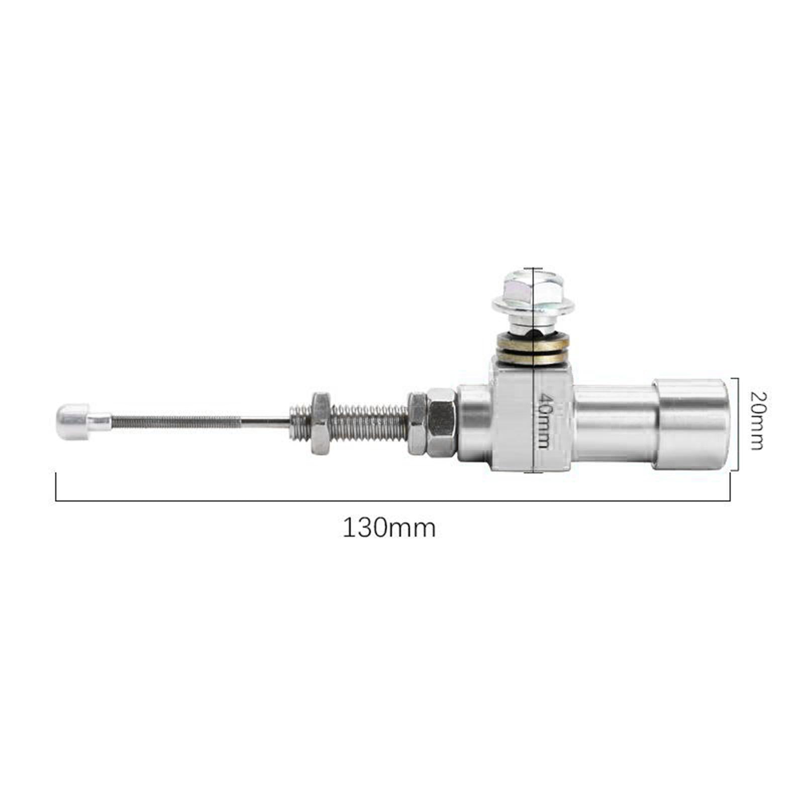 Universal Hydraulic Clutch Master Cylinder Rod Brake Pump Replacement Silver