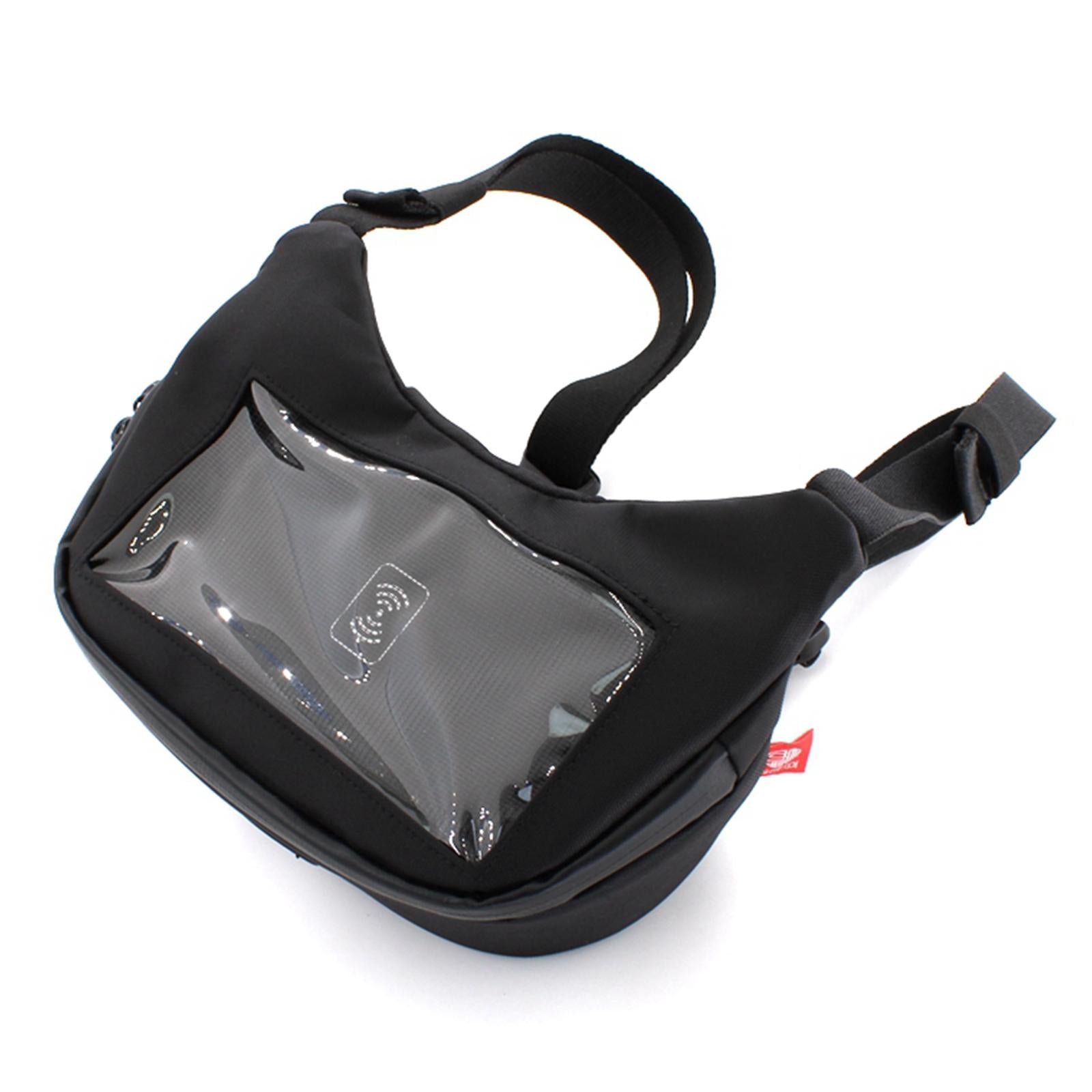 Rechargable Scooters Handlebar Phone Bag Storage with Transparent Pouch