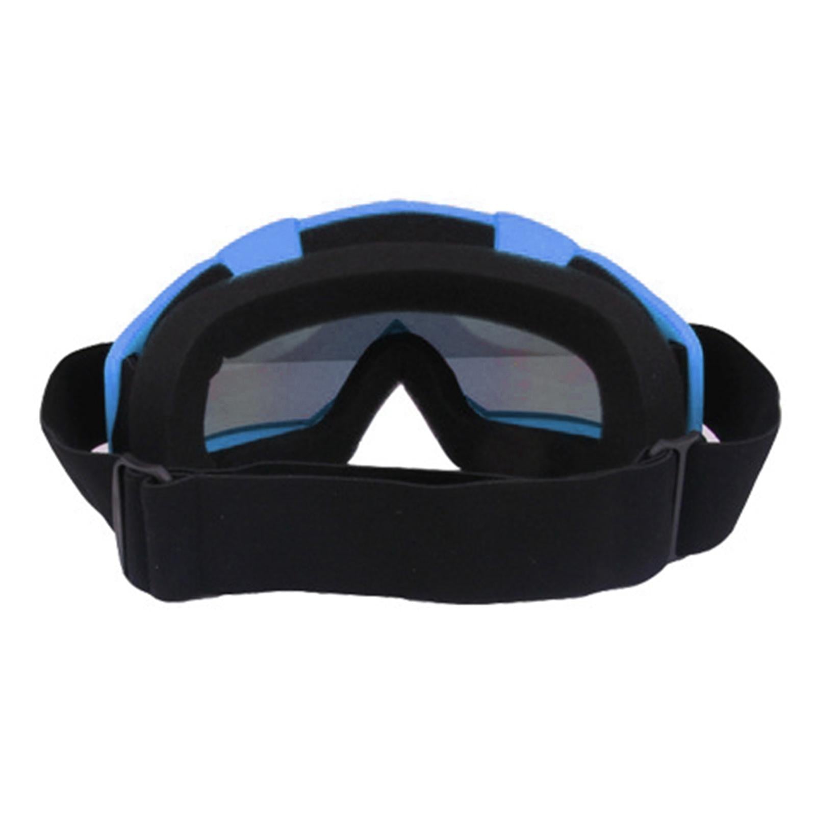 Snow Ski Safety Glasses Goggles Windproof ATV Motorcycle Blue Colorful