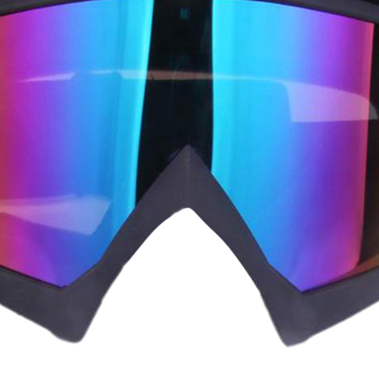 Snow Ski Safety Glasses Goggles Windproof ATV Motorcycle Black Colorful