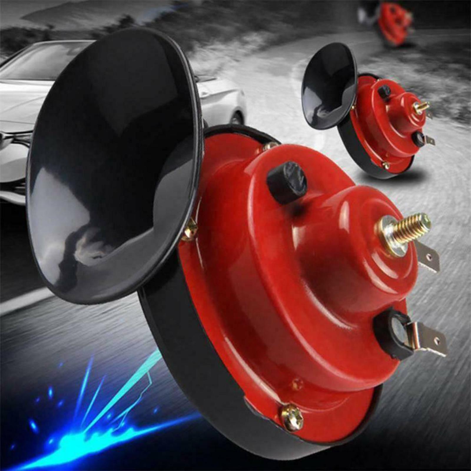 2pcs Universal Train Loud Electric Horn 12V Waterproof Kit for Trucks Cars