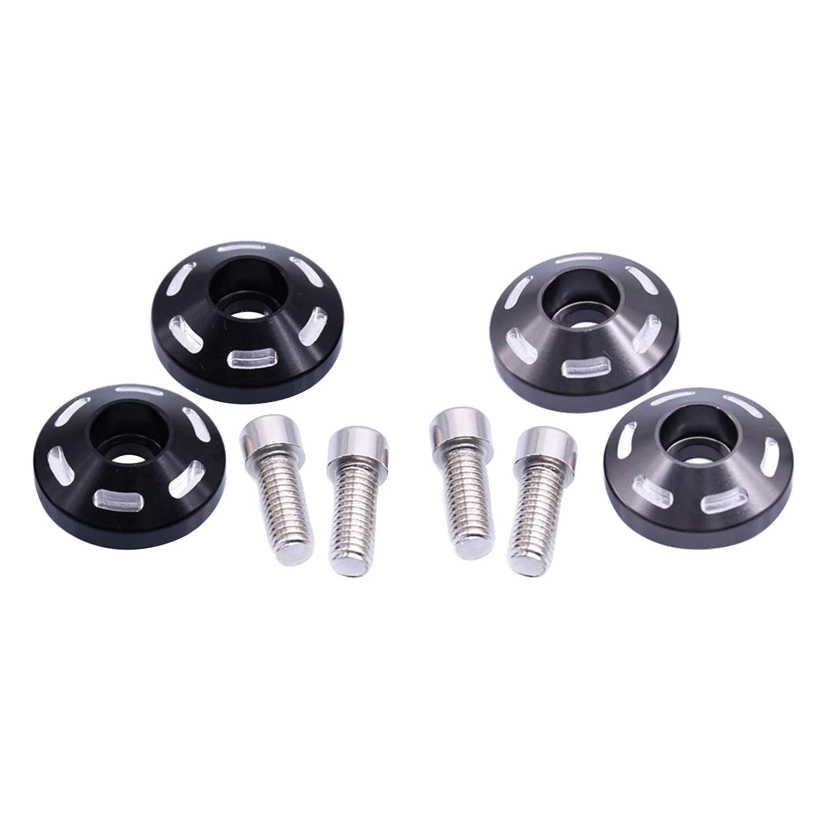 Damper Rear Shock Absorber Bolts Cover for TRIUMPH Street Cup  black