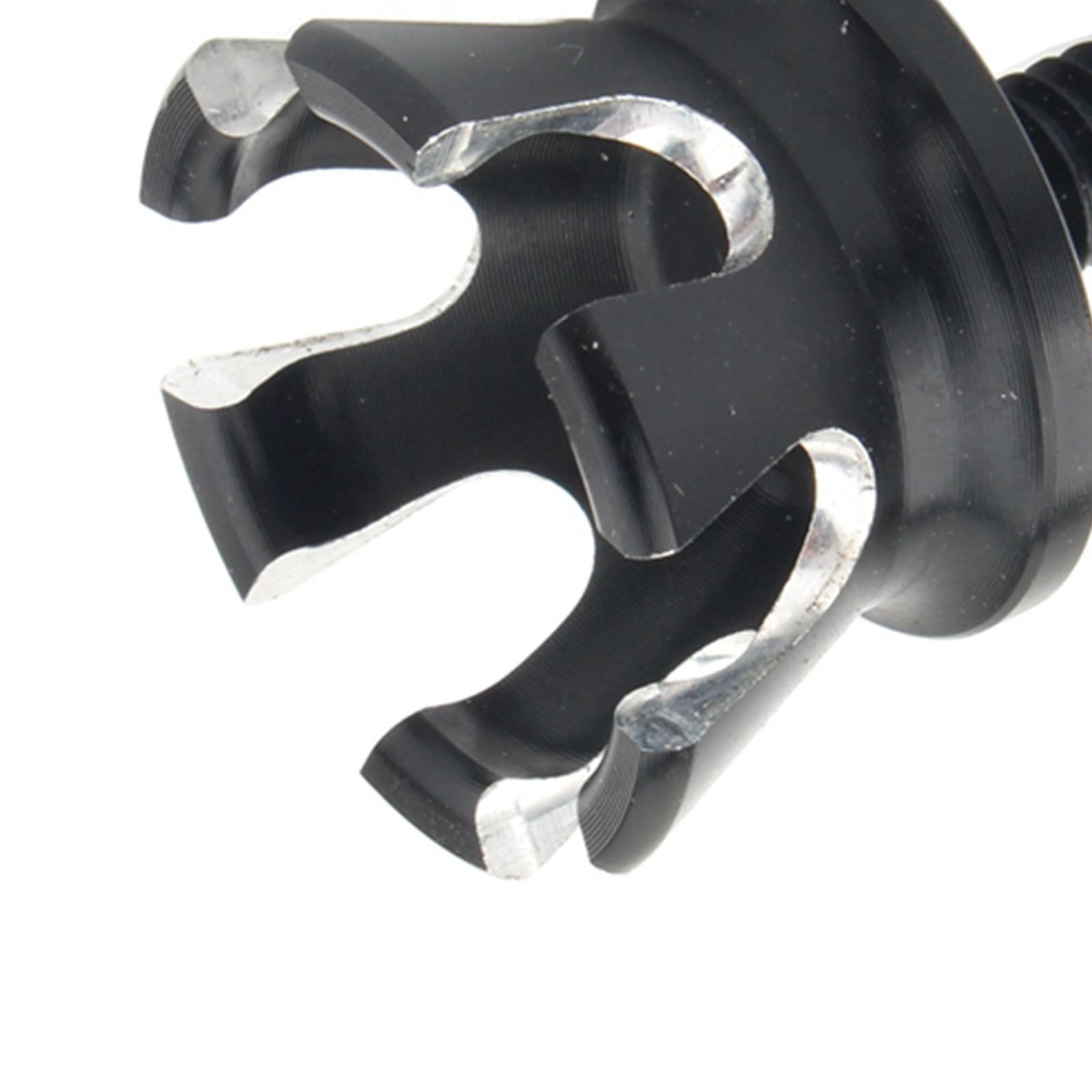 Motorcycle 1/4 Crown Style Aluminum Seat Screw Bolts for Harleys Black 02"