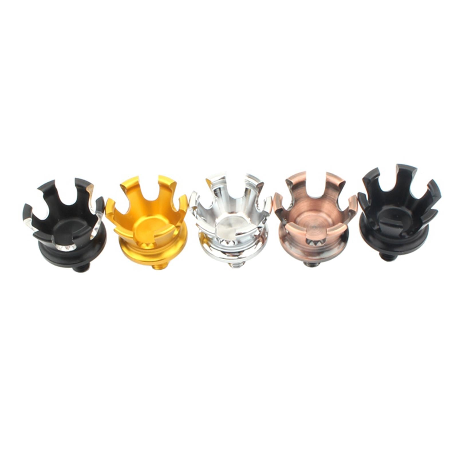 Motorcycle 1/4 Crown Style Aluminum Seat Screw Bolts for Harleys Silver"