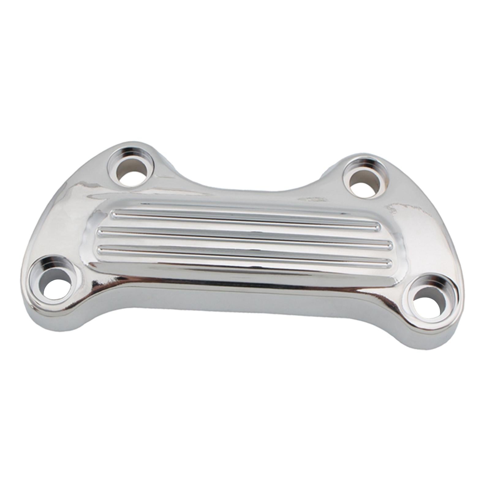 Handlebar Riser Mount Top Clamp Bar Cover for Harley Touring Silver