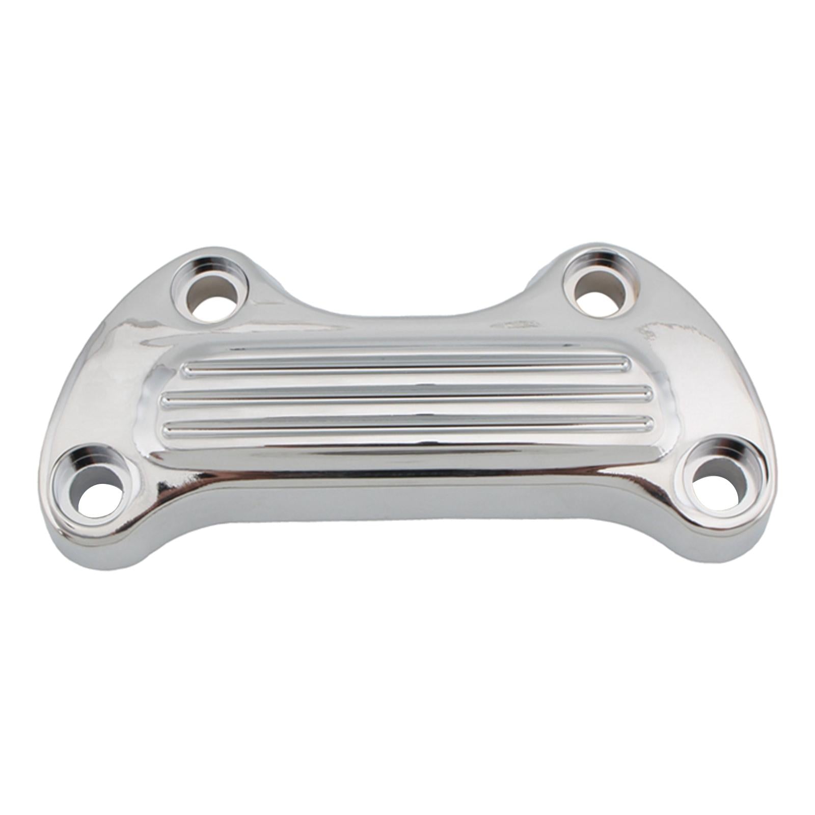 Handlebar Riser Mount Top Clamp Bar Cover for Harley Touring Silver