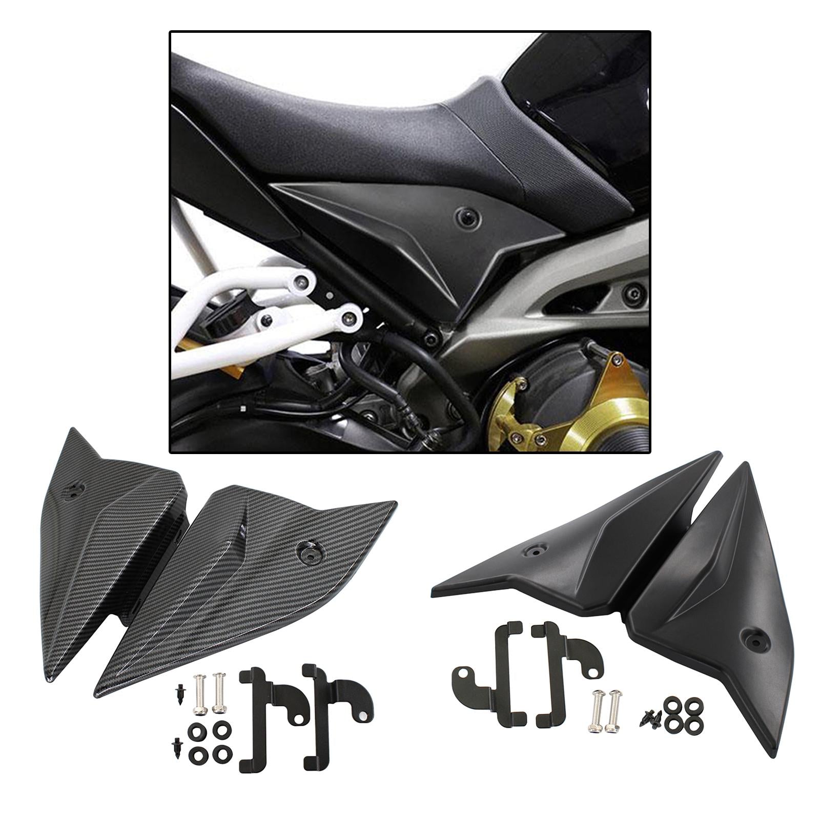 Replacement Side Cover Fairing Kit for Yamaha MT-09 FZ-09 MT09 Black