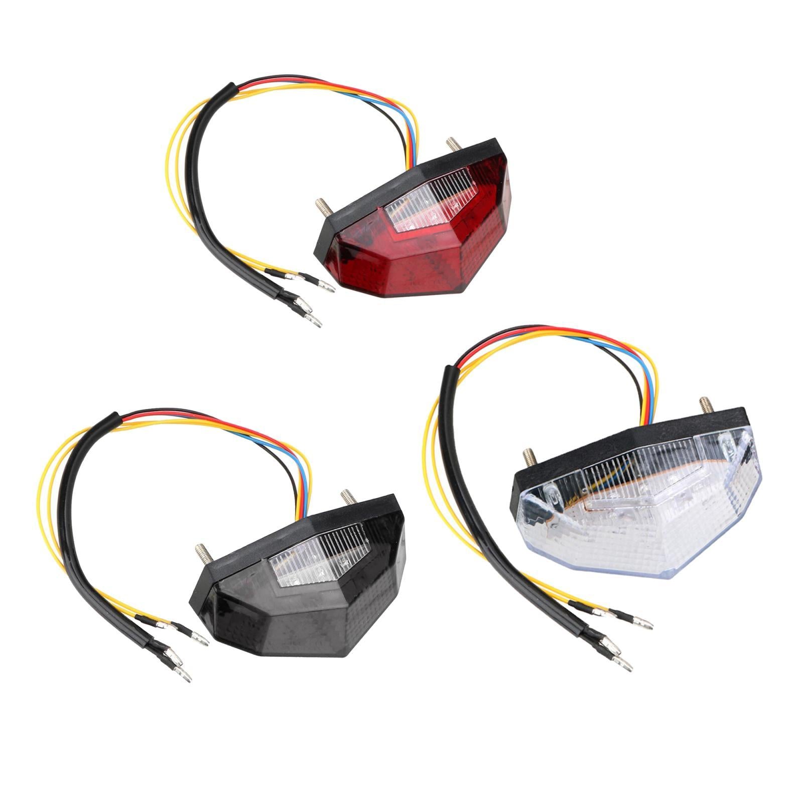 12V LED Motorcycle Brake Tail Turn Signal Indication Lamp Integrated Light