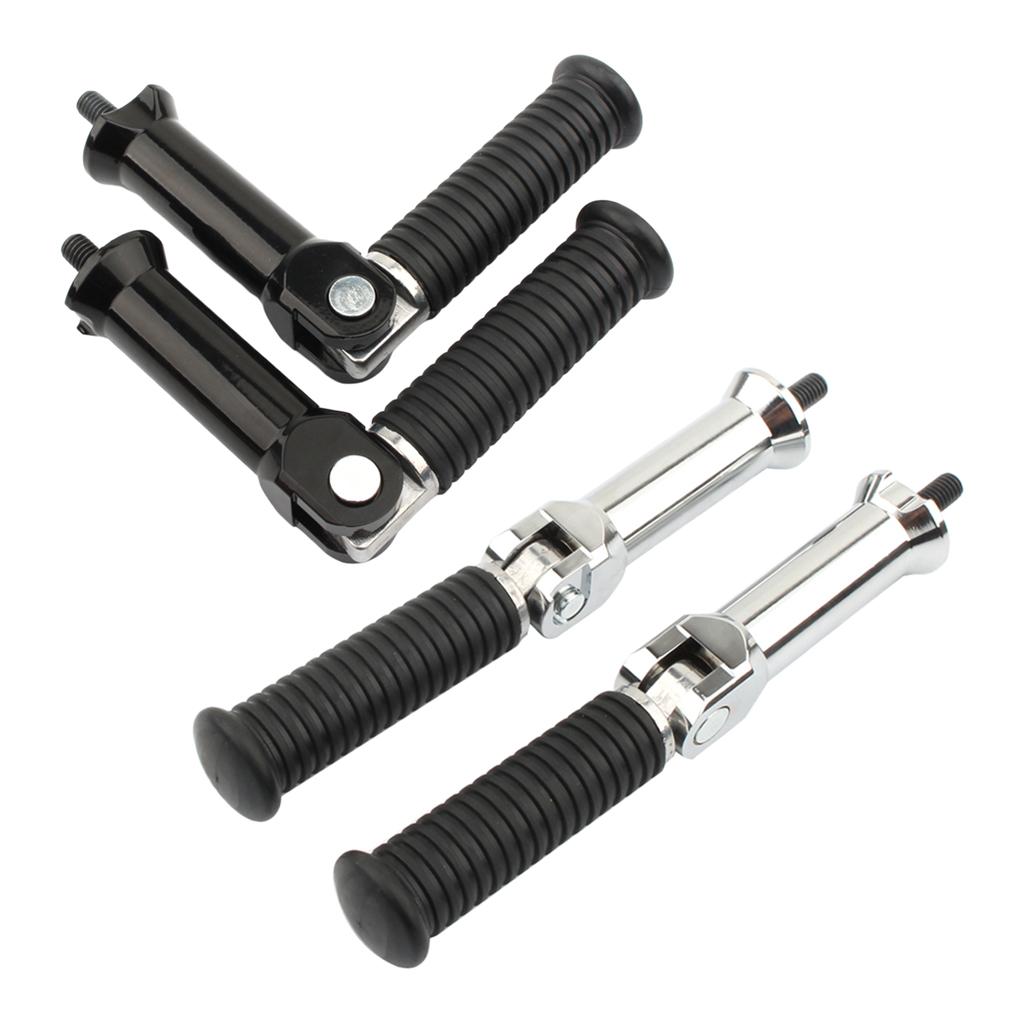 2x Rear Passenger Foot Pegs for Davidson FLDE Deluxe 107 2018-2020 Black