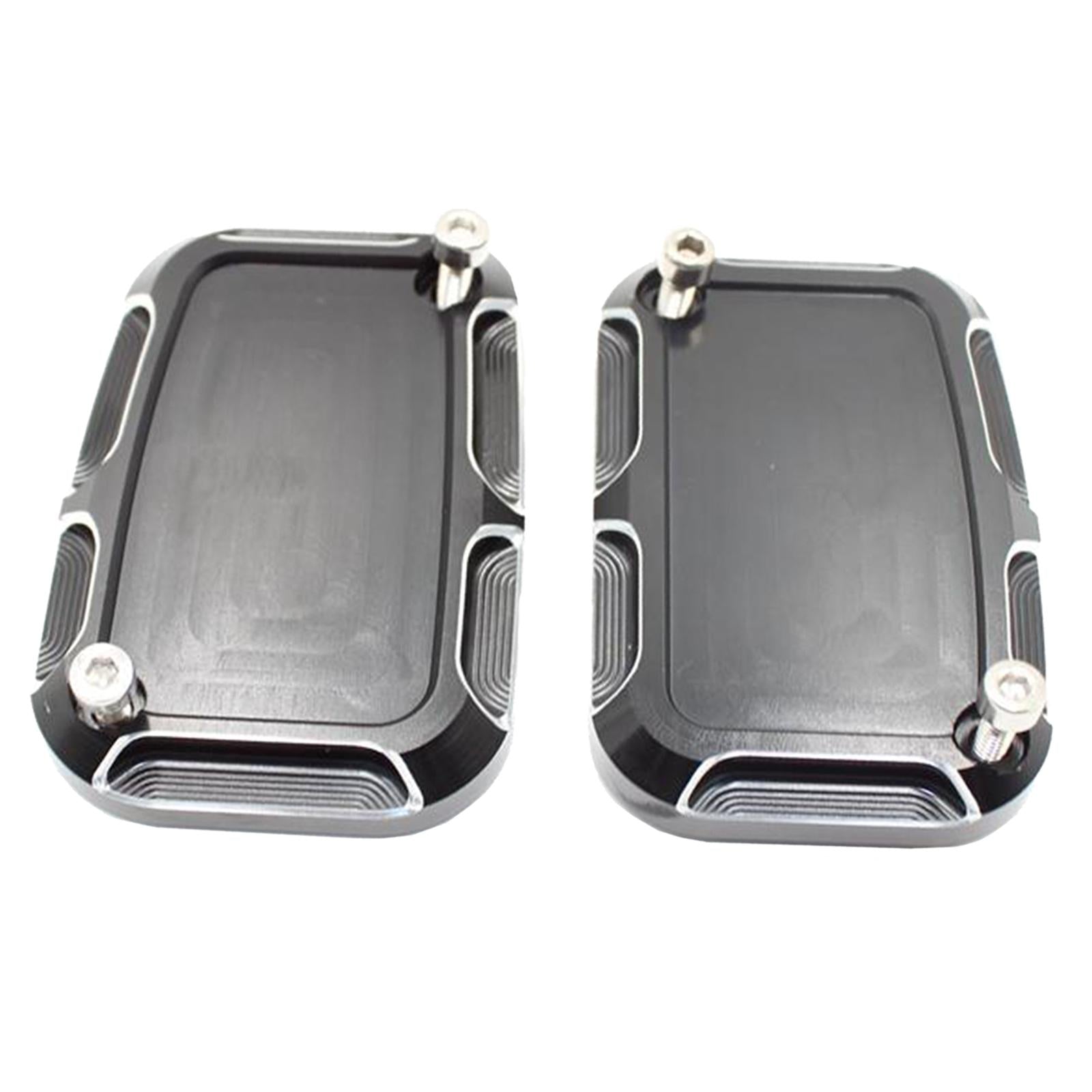 2x Cylinder Brake Pump Cover For Harley FLH Electra Glide 2008-2017 Black 2