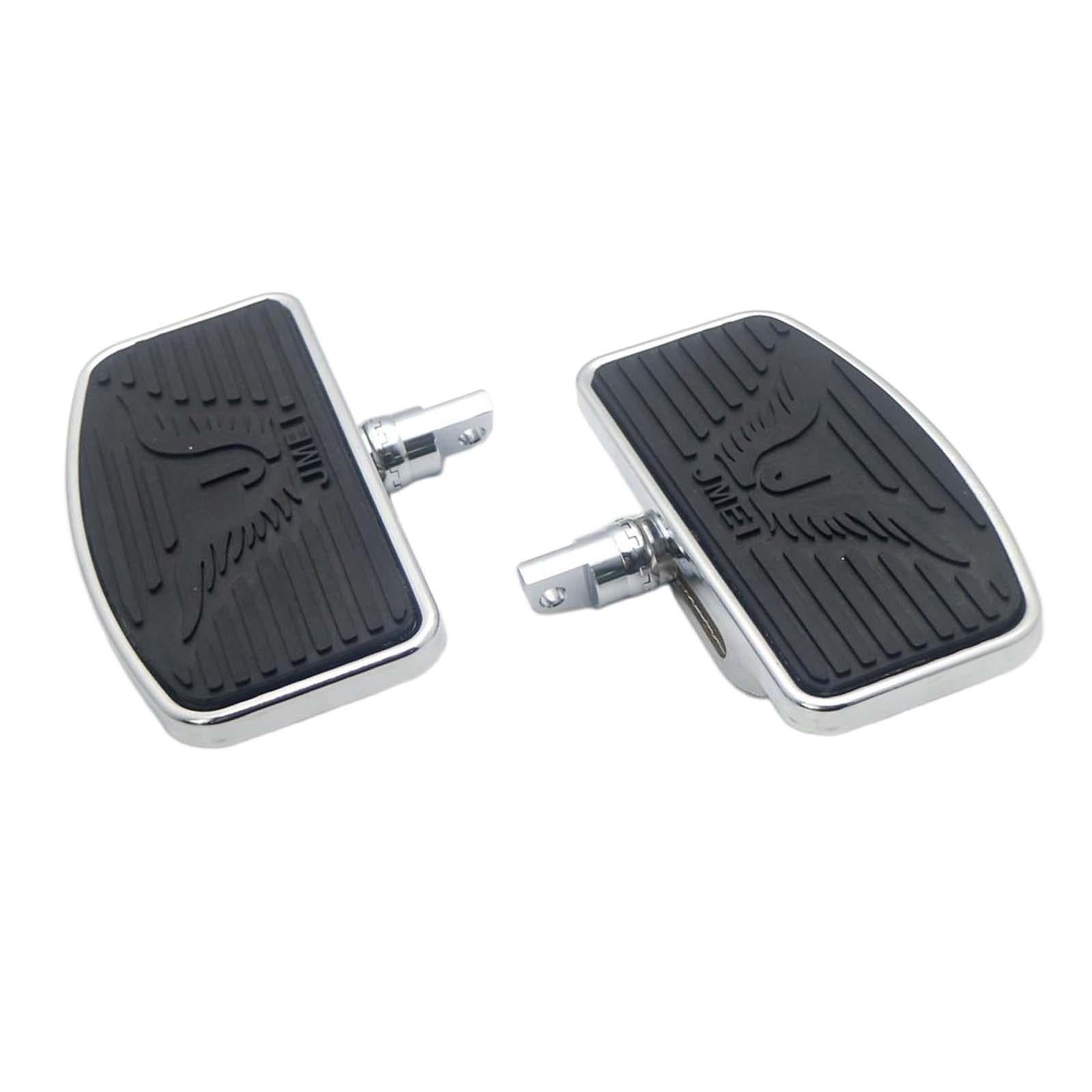 1-Pair Motorbike Rear Passenger Foot Mats For Harley Sportster 883 1200