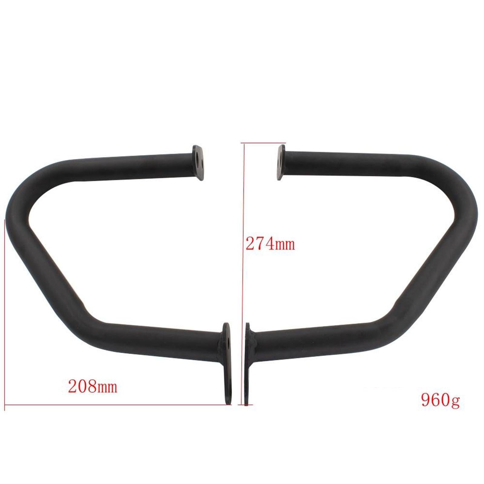 Black Crash Bar Engine Guard Protector For Triumph Thruxton 1200 2016-2019