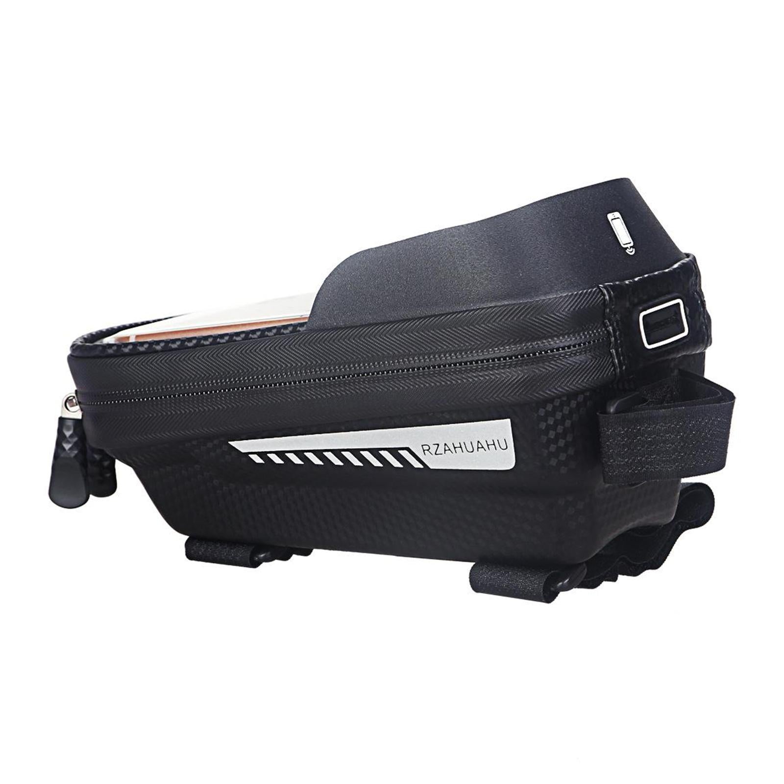 Hard EVA Bike Phone Front Frame Bag with Sun-Visor for 6.5 Phones"