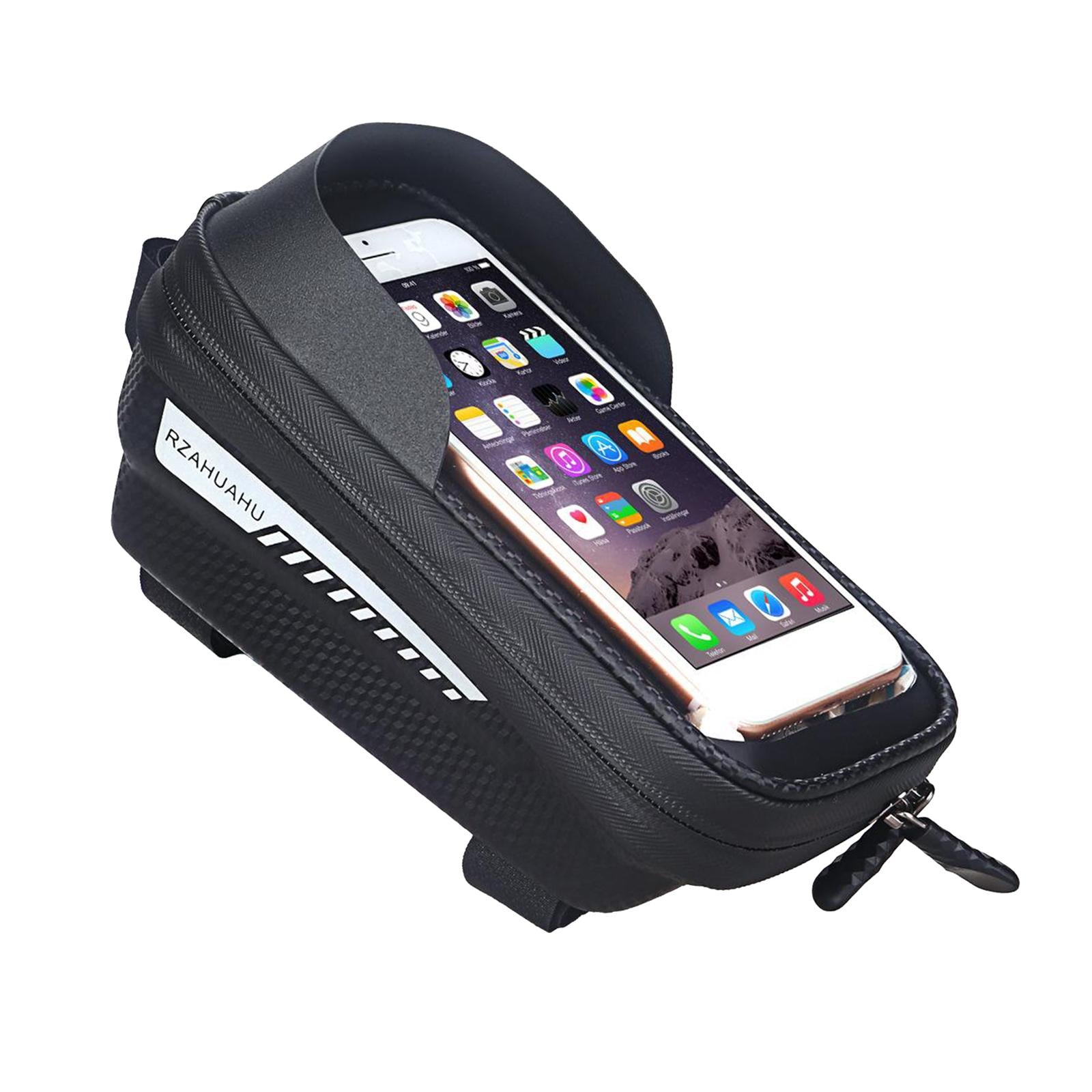 Hard EVA Bike Phone Front Frame Bag with Sun-Visor for 6.5 Phones"