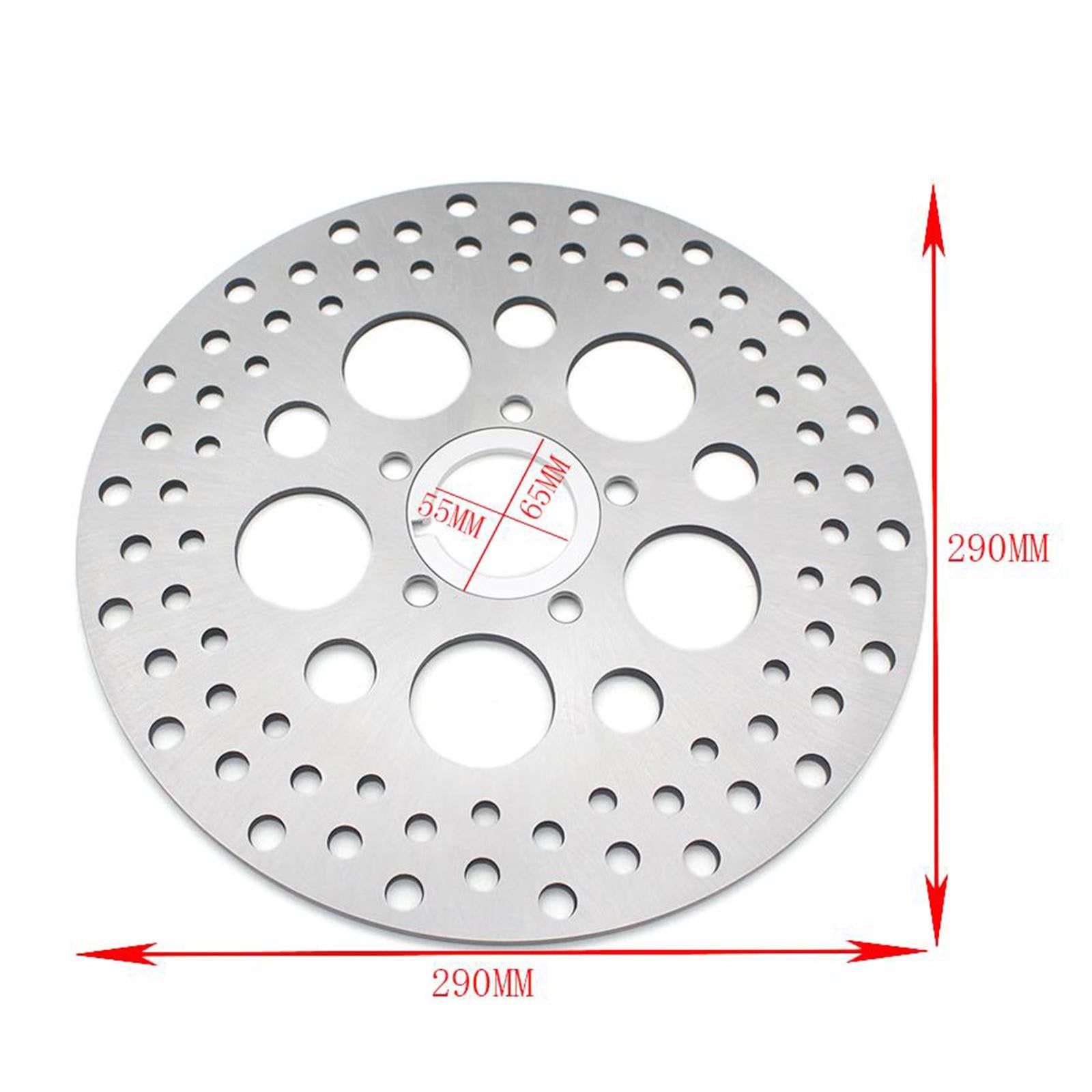 Motorcycle Silver Brake Disc Rotor For Harley FLSTFB/ FLSTF/ FLSTC/ FXSTB