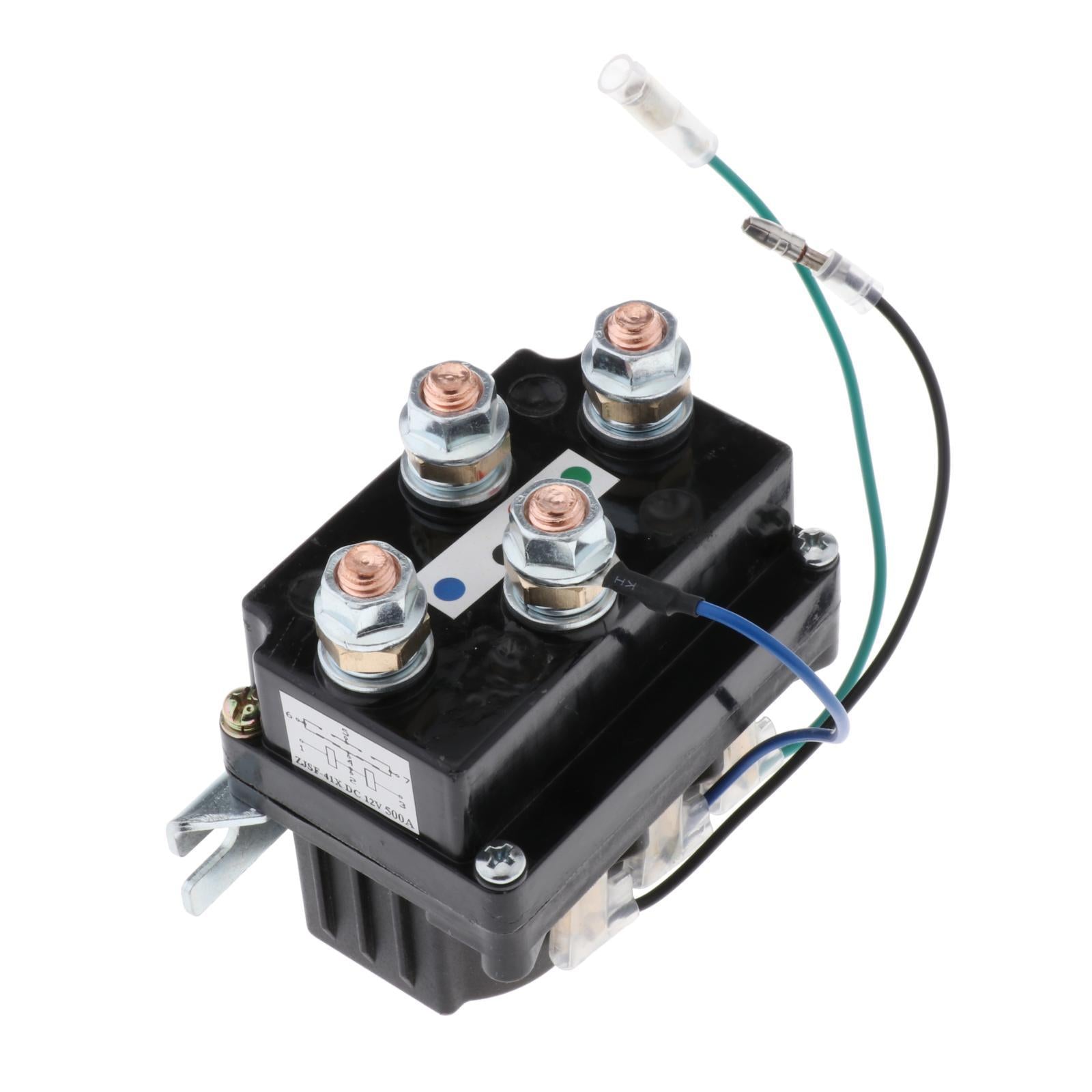 250A Winch Solenoid Relay Kit Replaces for ATV 6 Protecting Caps Heavy duty