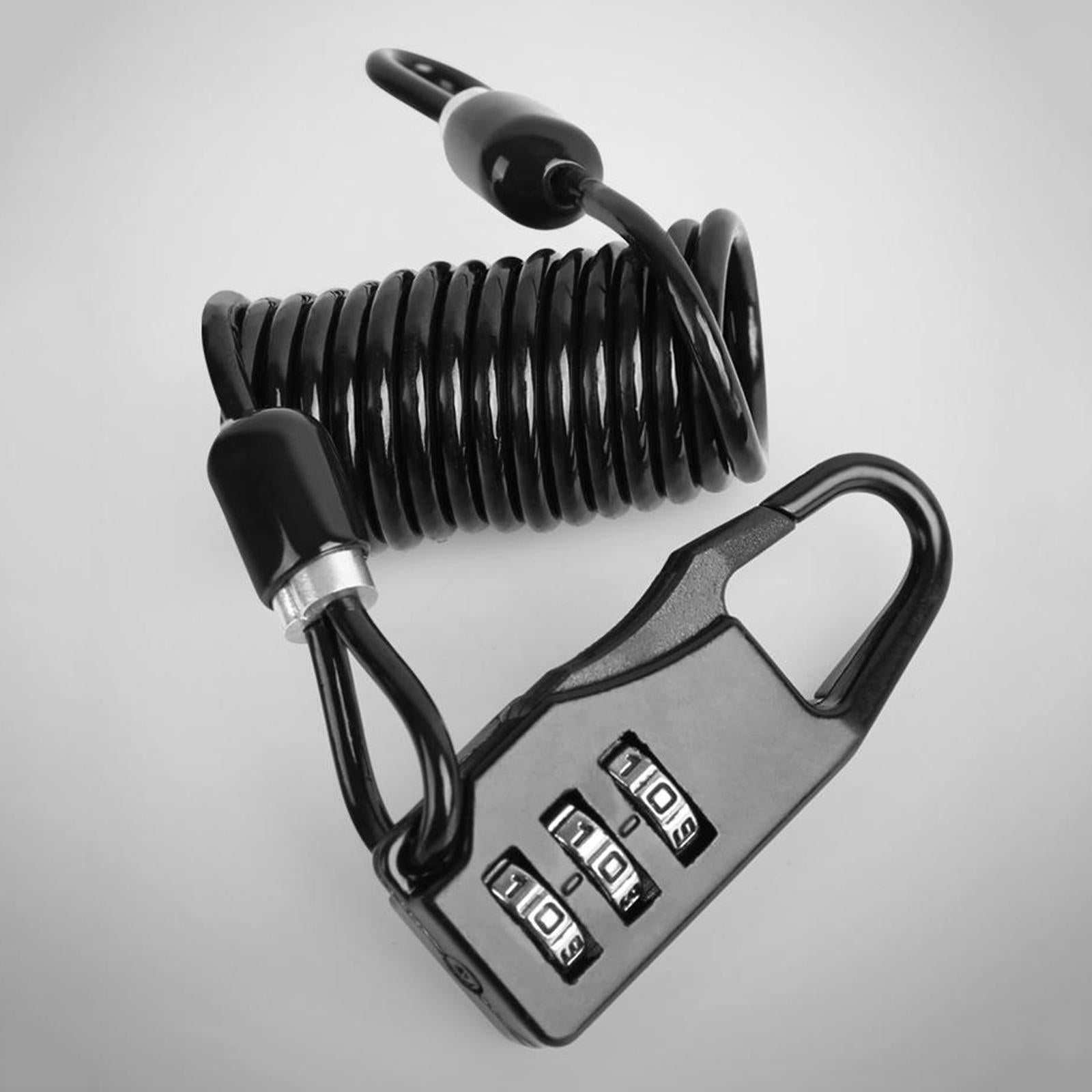 Motorcycle Helmet Lock Combination Lock Anti-theft for Cabinets Luggage