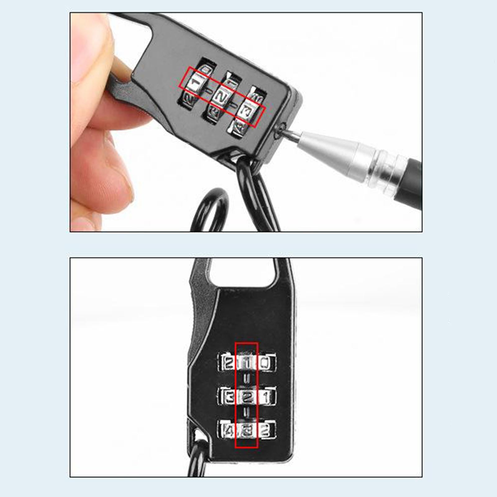 Motorcycle Helmet Lock Combination Lock Anti-theft for Cabinets Luggage