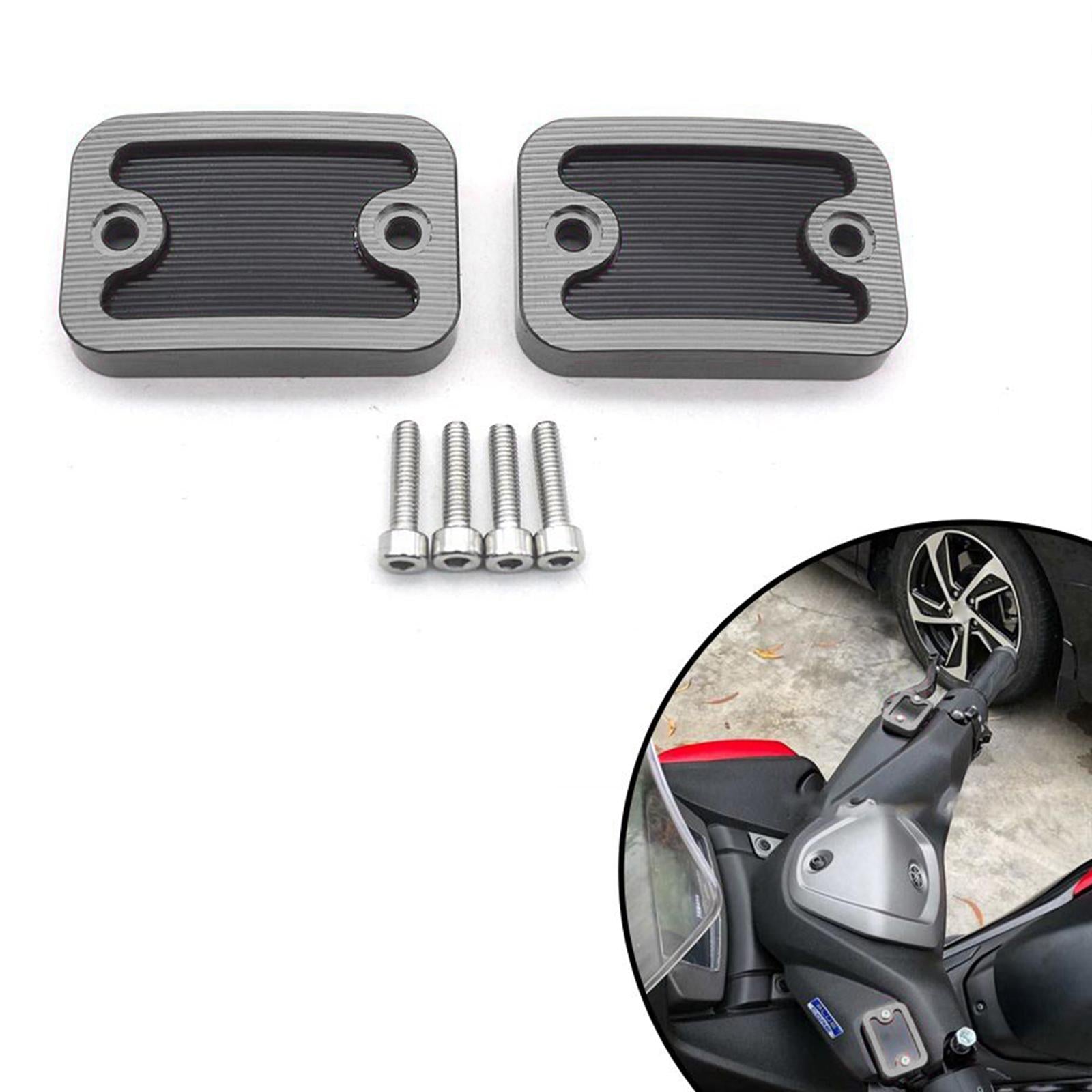 Motorcycle Rear Brake Pump Cover Cap Protector for Yamaha NMAX155 Silver