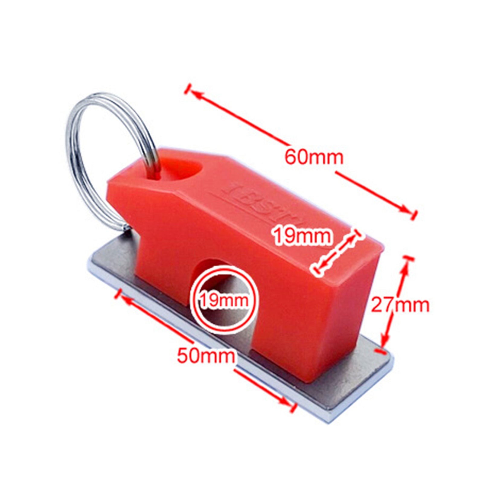 Magnetic Fishing Rod Clips Holding Hole Size 1.9cm/0.75 red with sheet"
