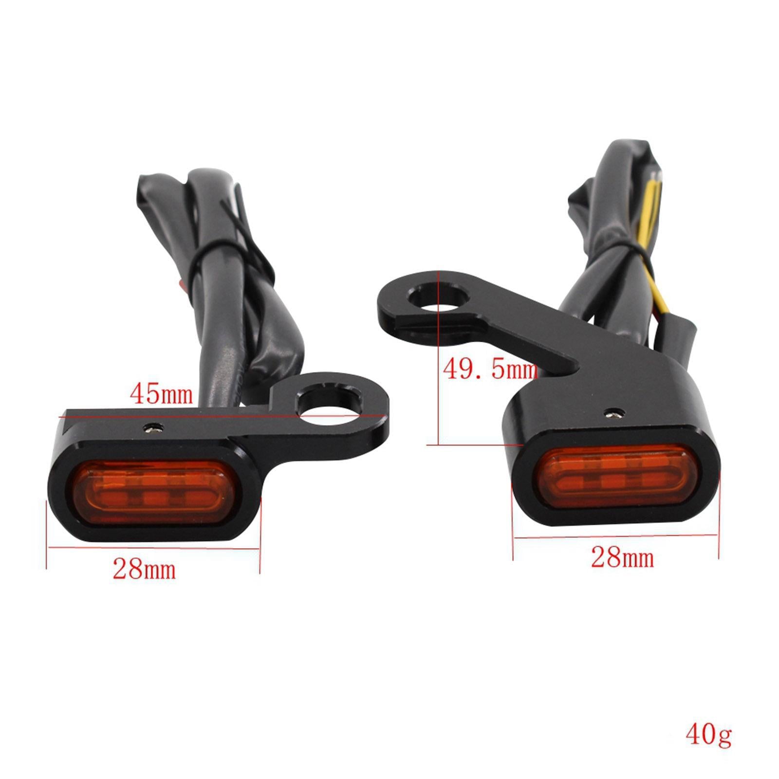 Turn Signal Indicator Light Lamp for Harley Touring Softail Black Orange