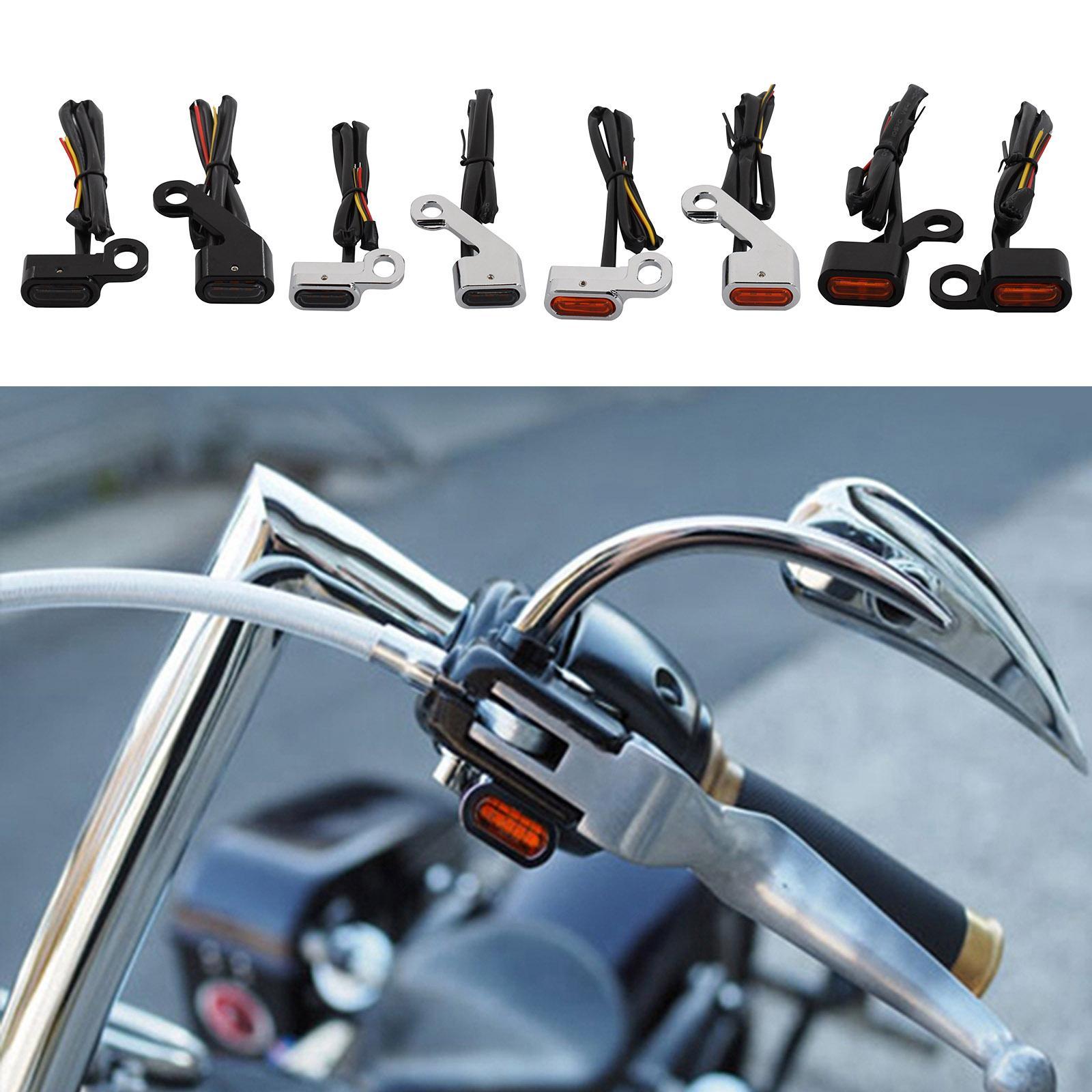 Turn Signal Indicator Light Lamp for Harley Touring Softail Black Orange