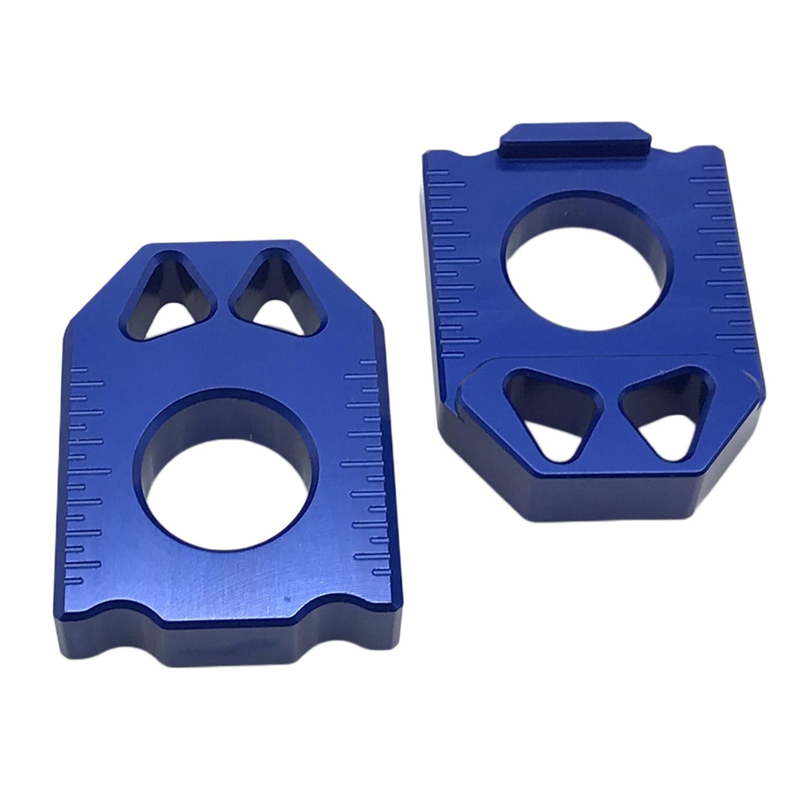 CNC Aluminum Rear Axle Chain Adjuster Suitable for SUZUKI DRZ400SM 2004-2015 blue